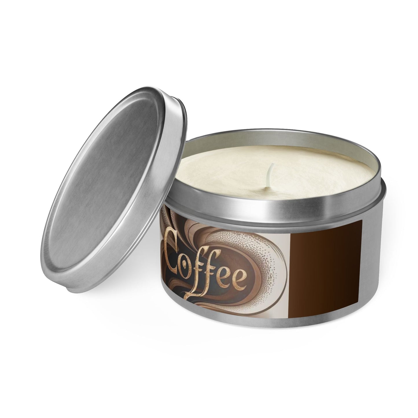 4/8oz Tins, Coconut Soy Candles, For Coffee Lovers - Simply Glow Ohio