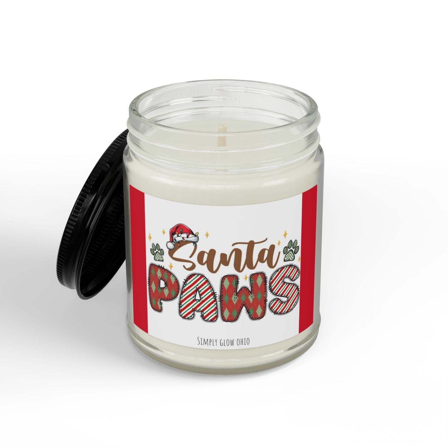 Scented Soy Candles with Black Lid, (4 and 9oz) - Simply Glow Ohio