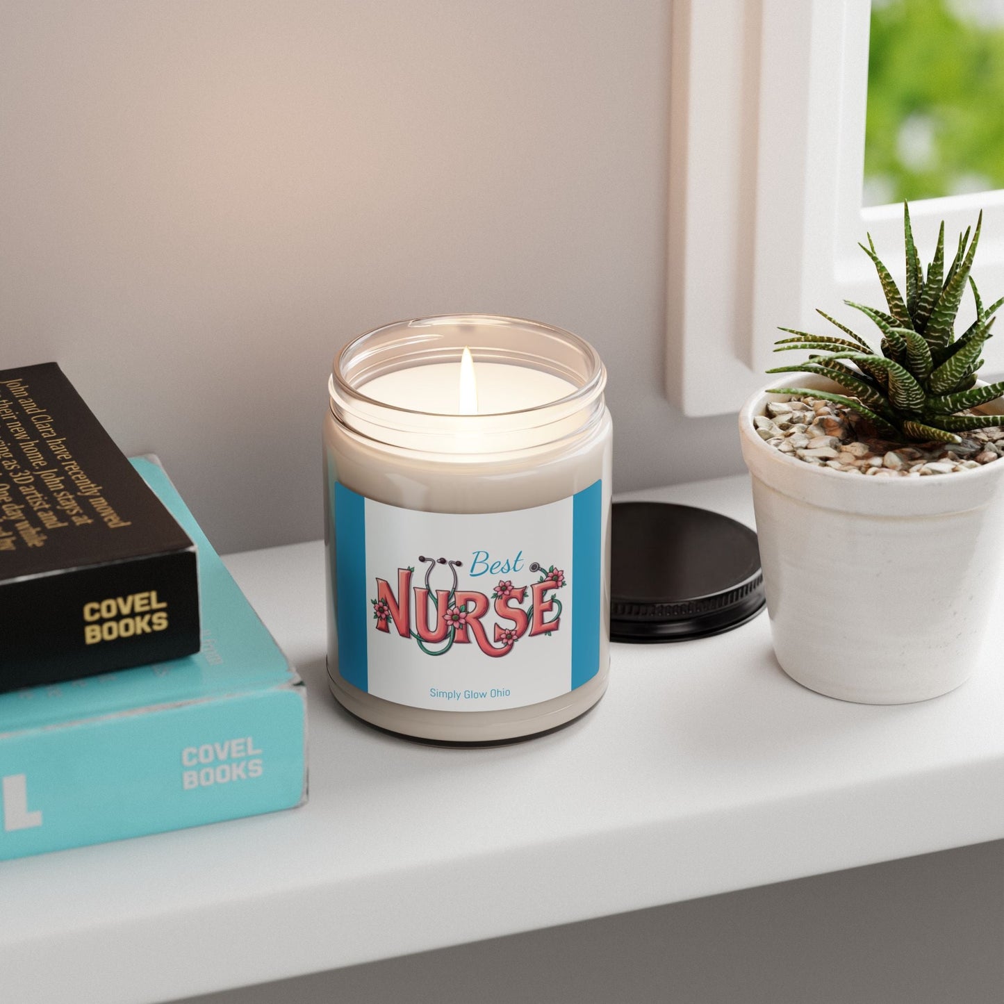Scented Soy Candle, 9oz, Best Nurse gift - Simply Glow Ohio