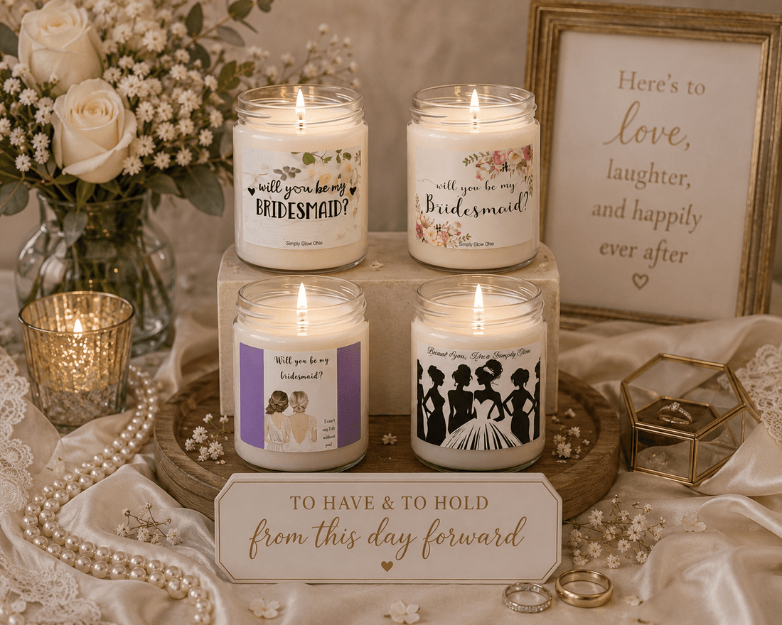 Why Personalized Candles Are the Ultimate Wedding Essential for 2026 - Simply Glow Ohio