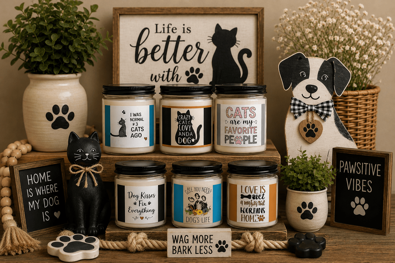 Designed for PET LOVERS 🐾 100% Soy Candles - Simply Glow Ohio