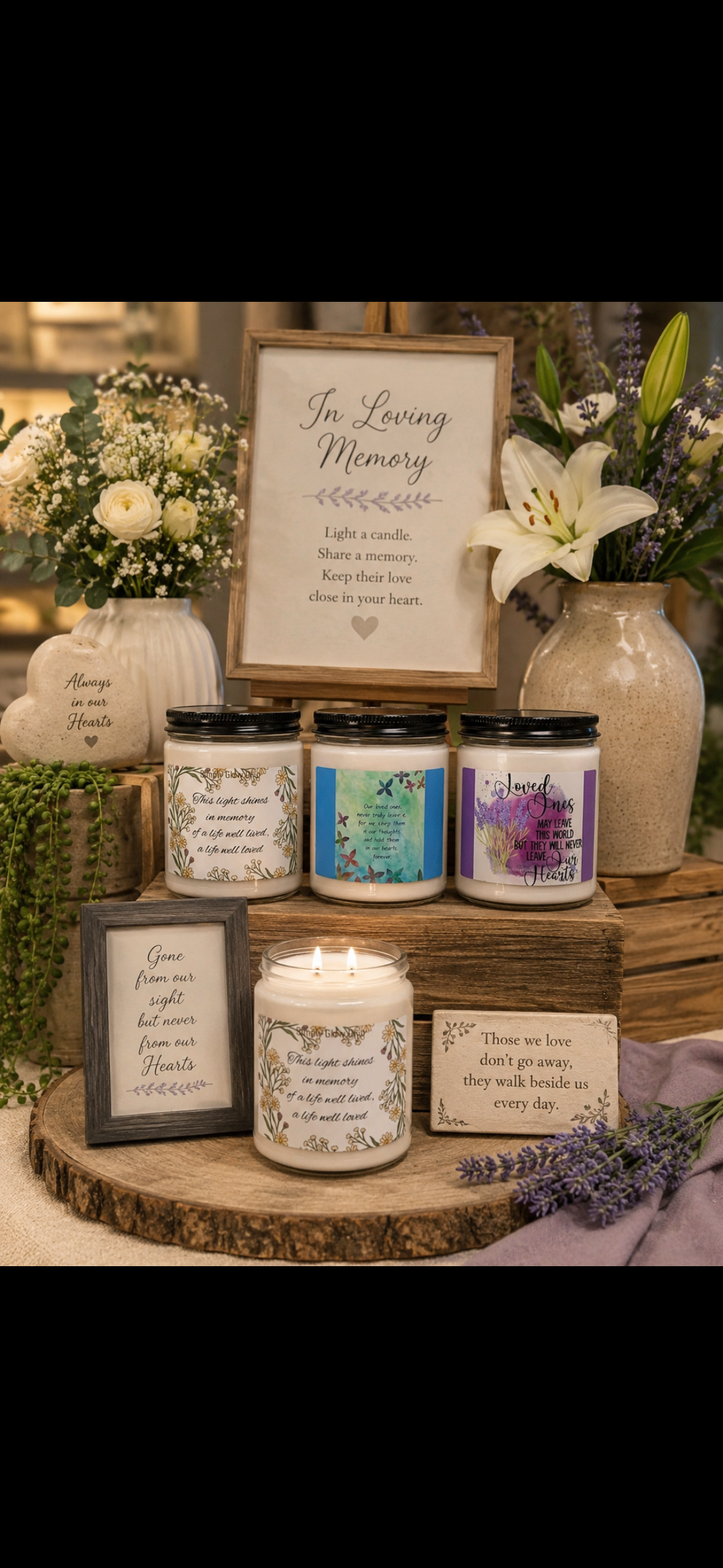 Sympathy Keepsake Candle - Meaningful Gift for Remembering Loved Ones