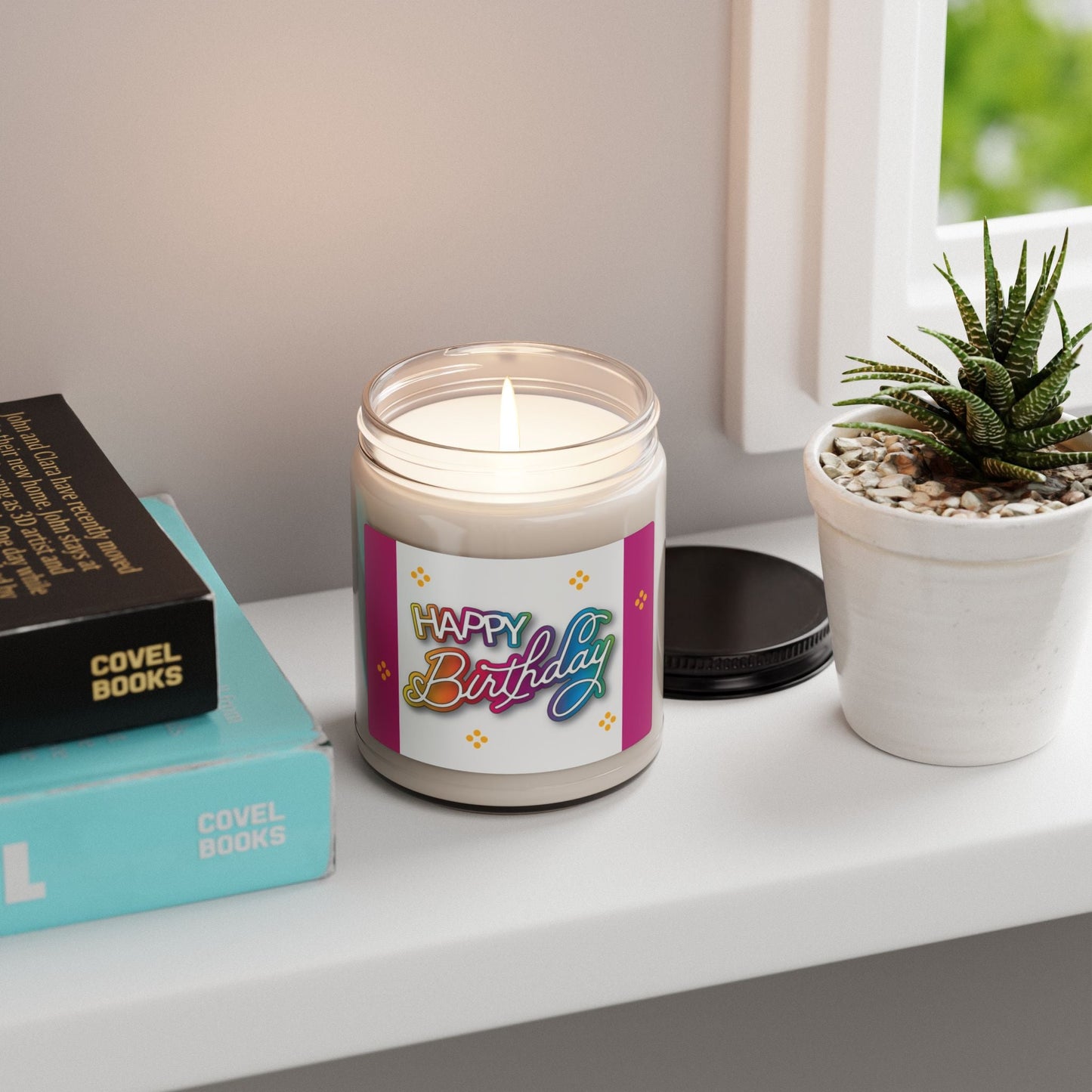Scented Soy Candle, 9oz, Happy Birthday, gift - Simply Glow Ohio