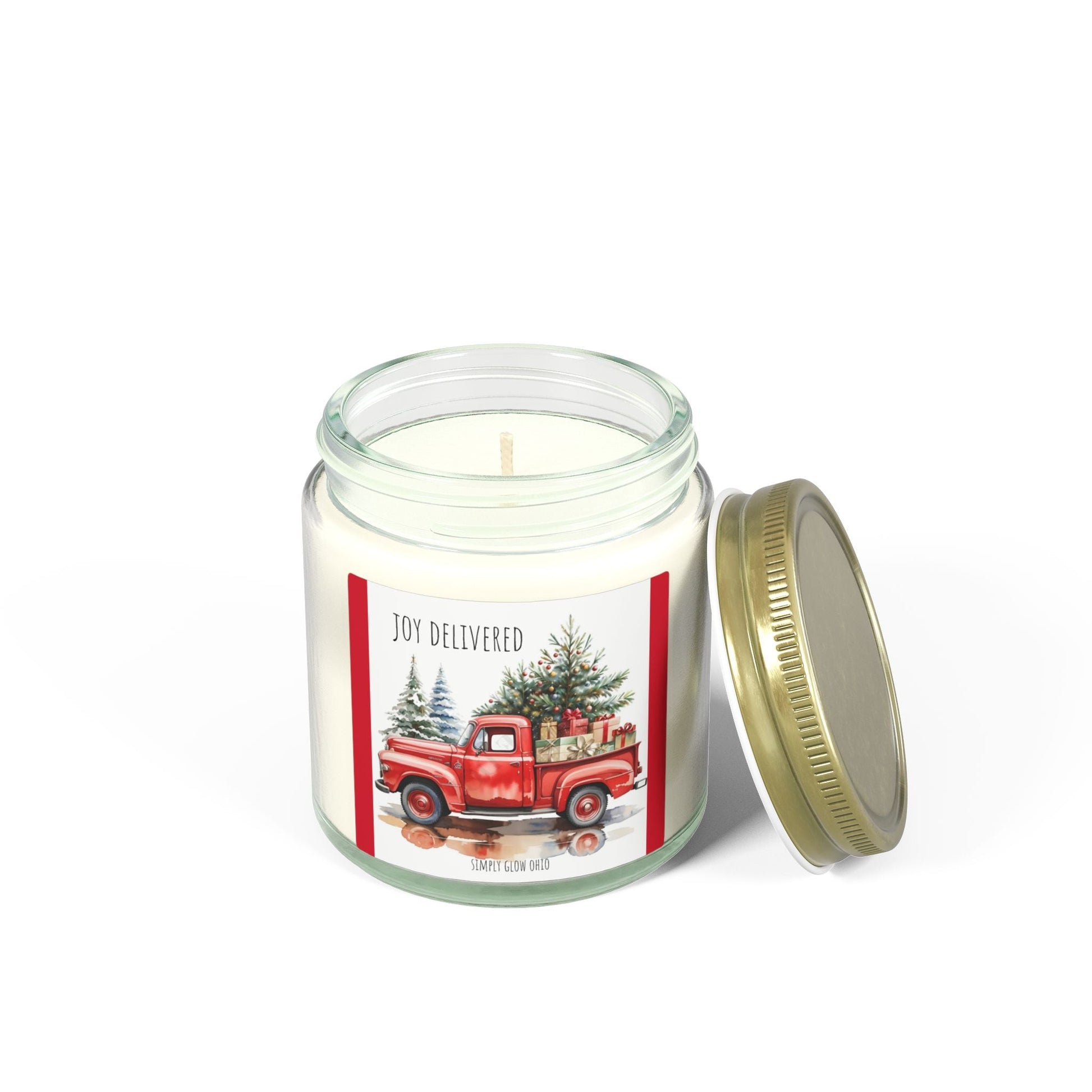 Scented Candles, Coconut Apricot Wax (4oz, 9oz) - Simply Glow Ohio