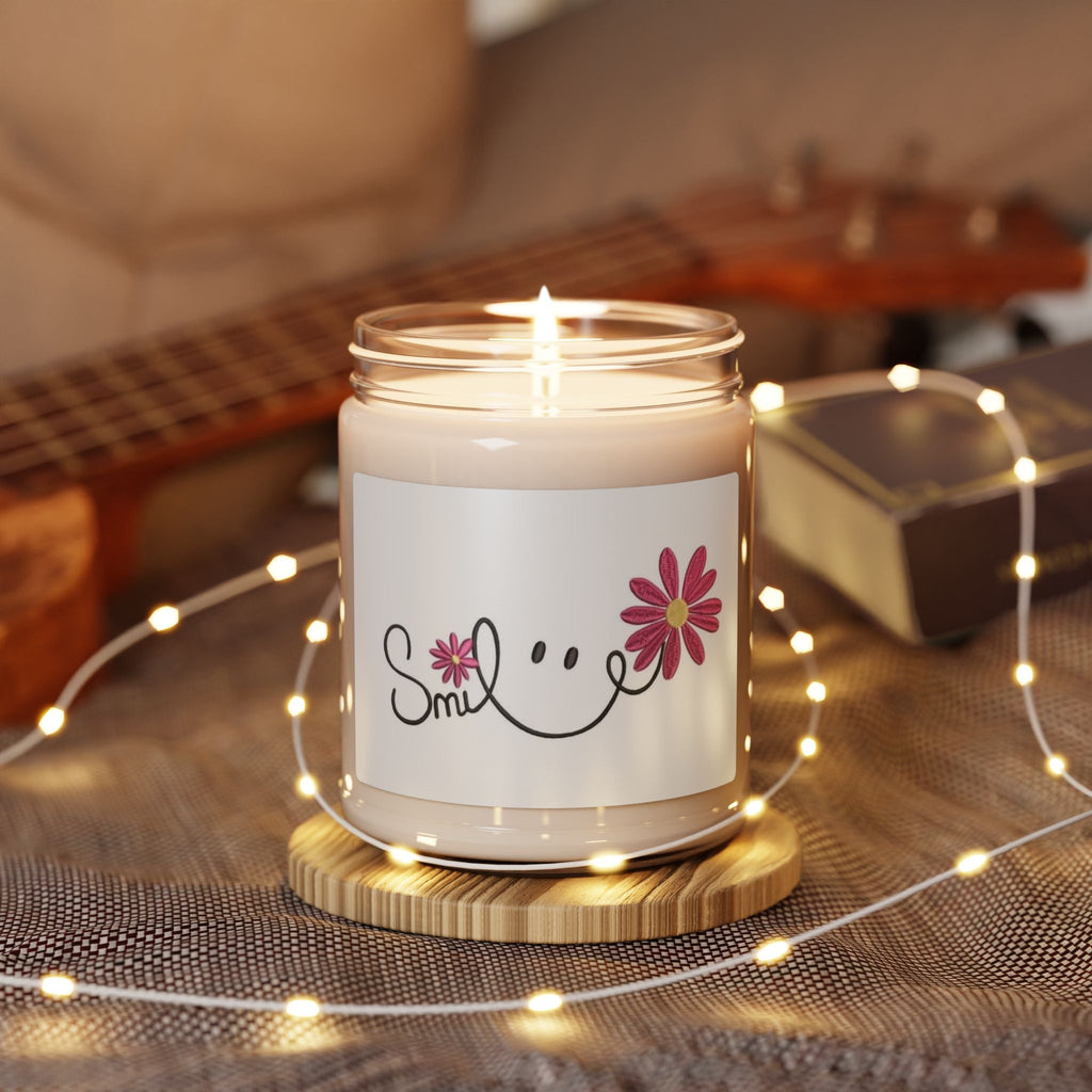 Scented Soy Candle, 9oz, Smile, inspirational, affirmations - Simply Glow Ohio