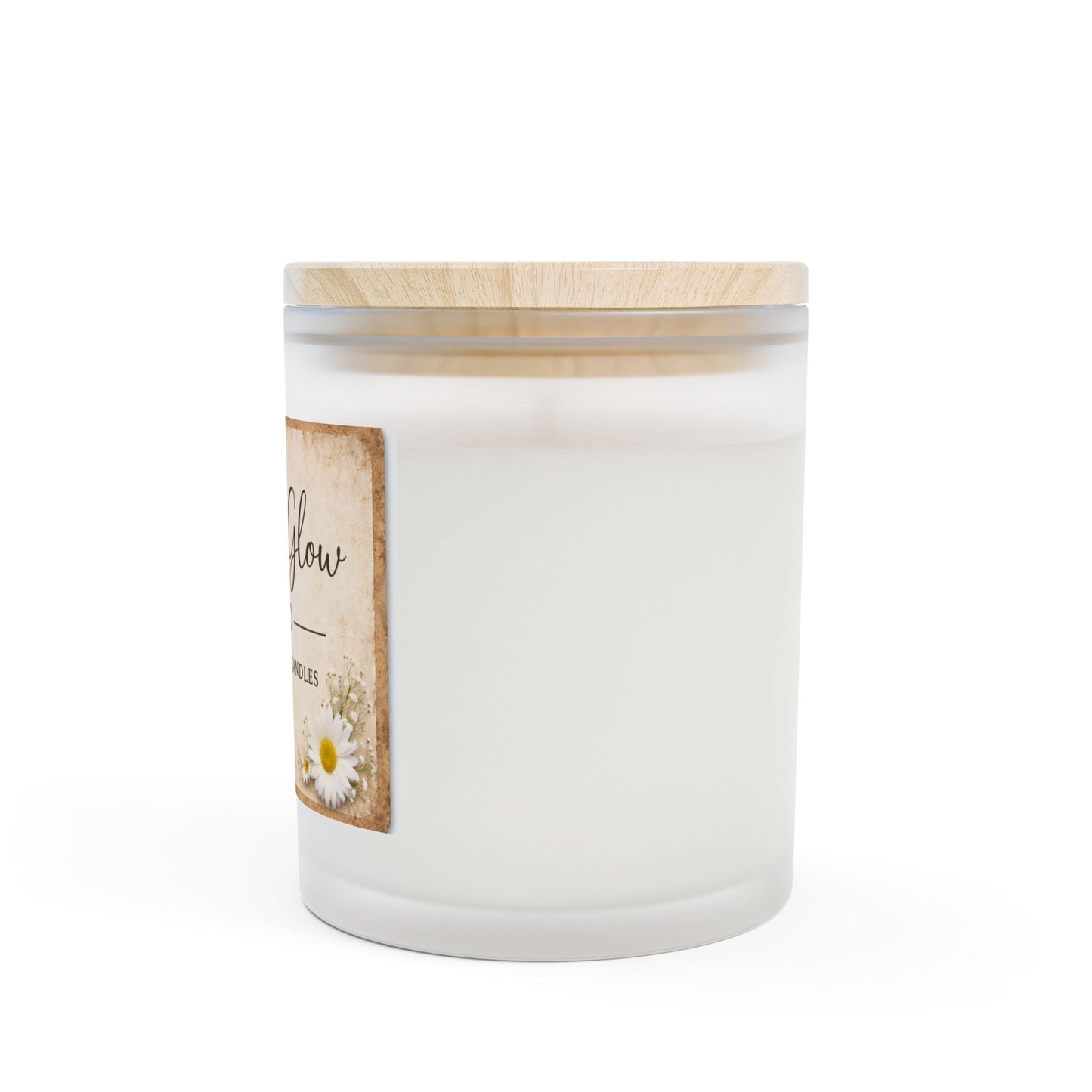 Frosted Glass Candle, 11oz - Simply Glow Ohio