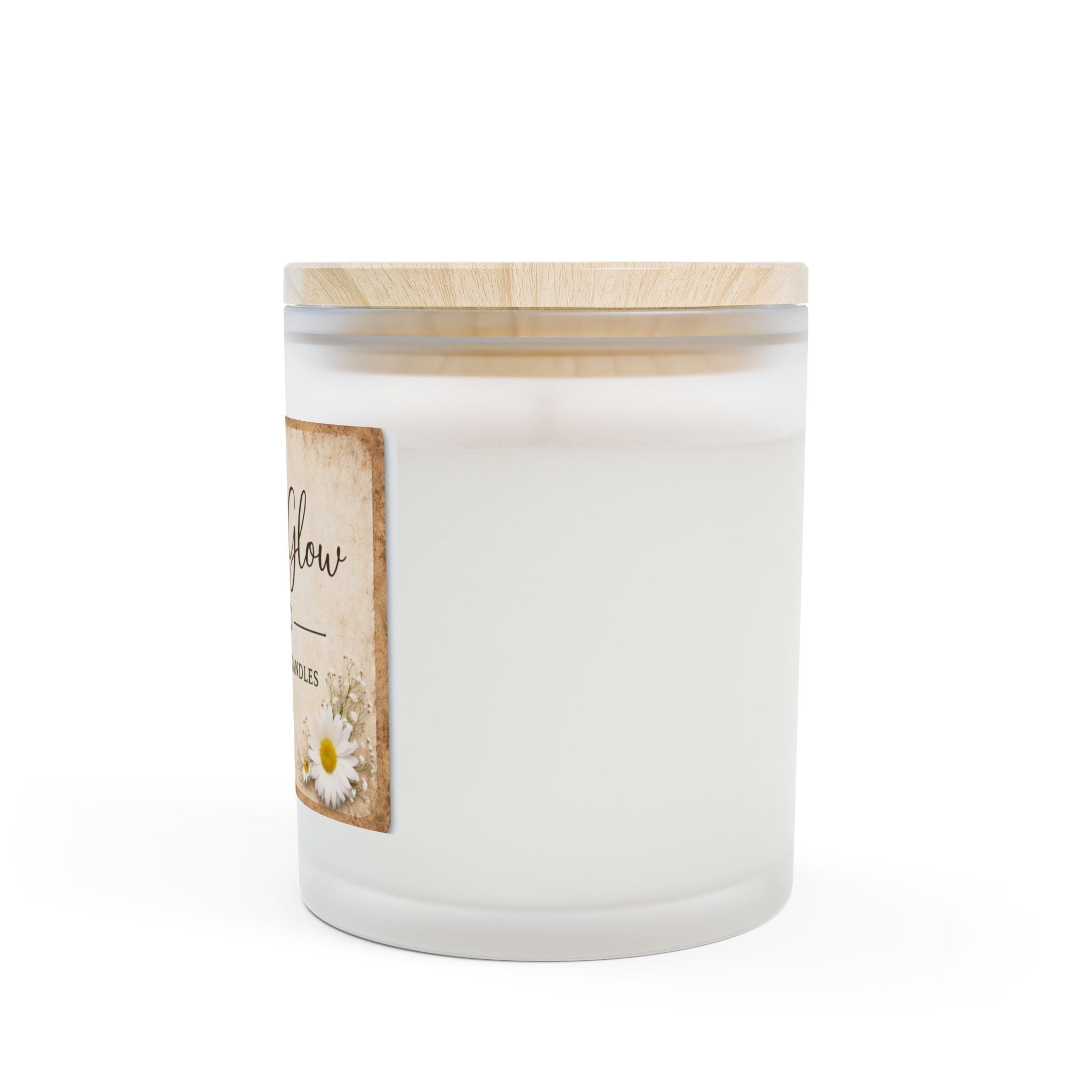 Frosted Glass Candle, 11oz - Simply Glow Ohio