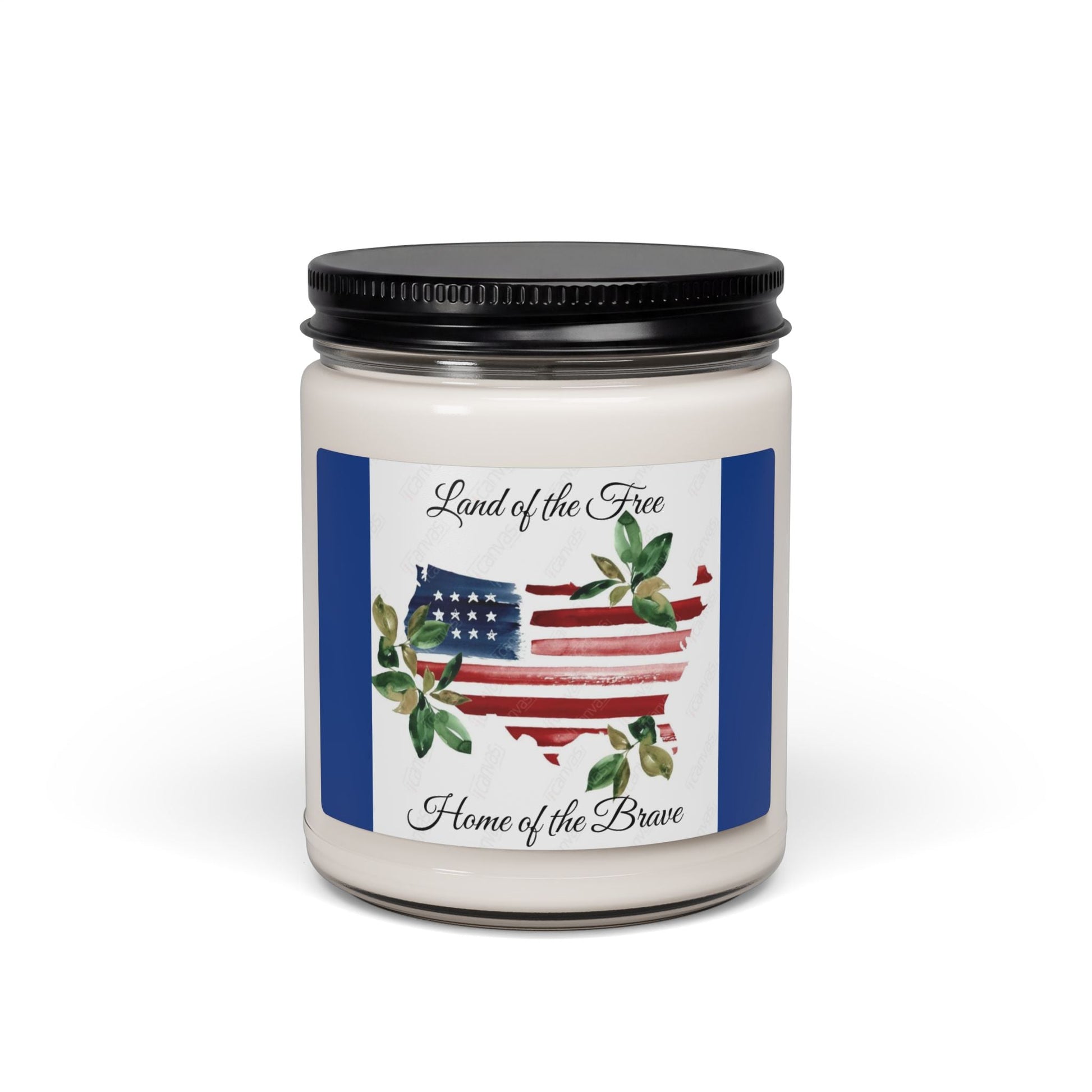 Scented Soy Candle, 9oz, patriotic, American flag, home decor - Simply Glow Ohio