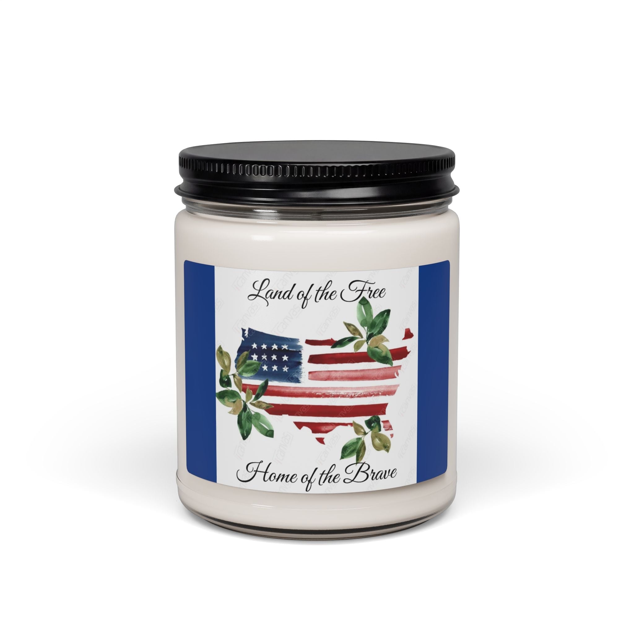 Scented Soy Candle, 9oz, patriotic, American flag, home decor - Simply Glow Ohio
