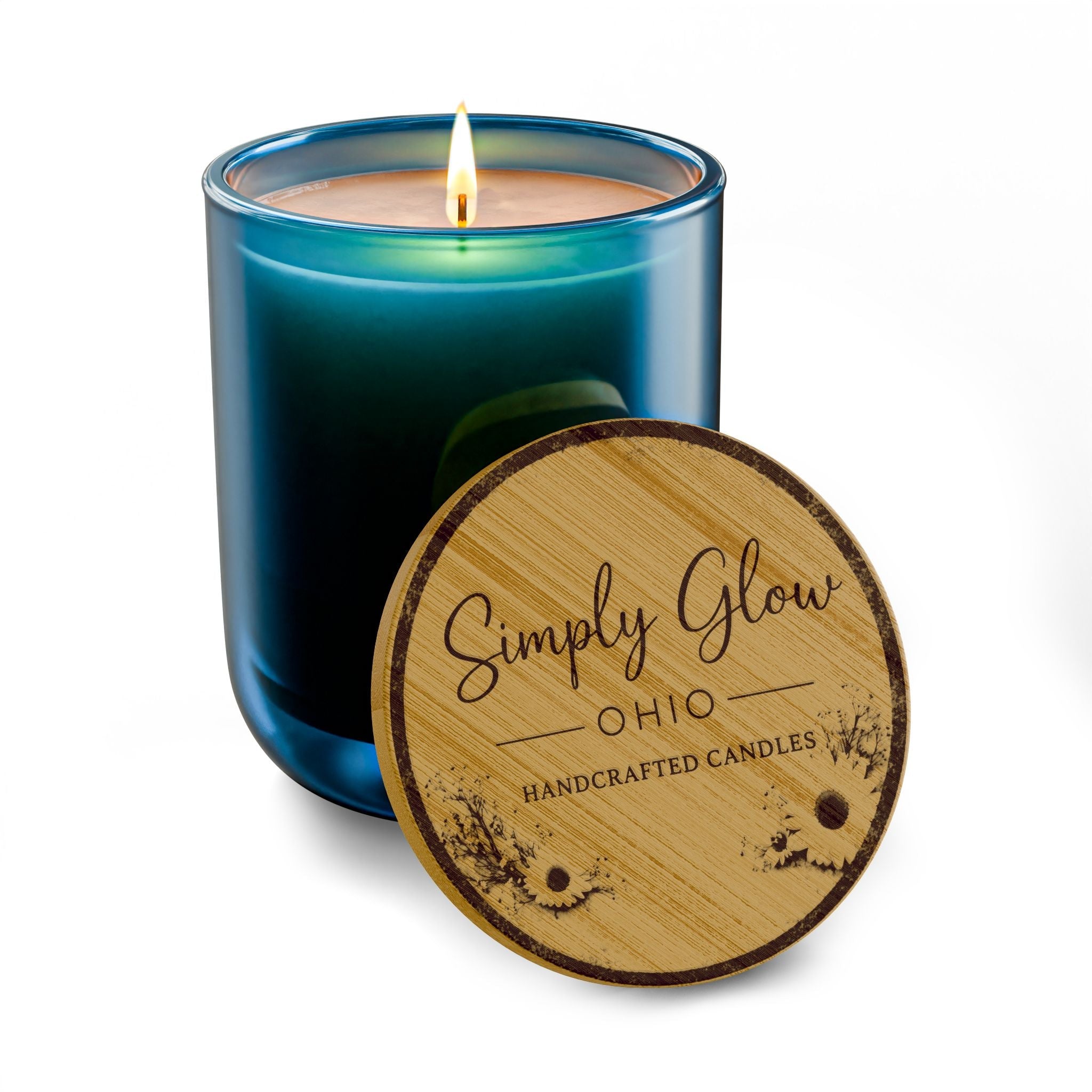 Scented Soy Candle, 14oz (Engraving) - Simply Glow Ohio