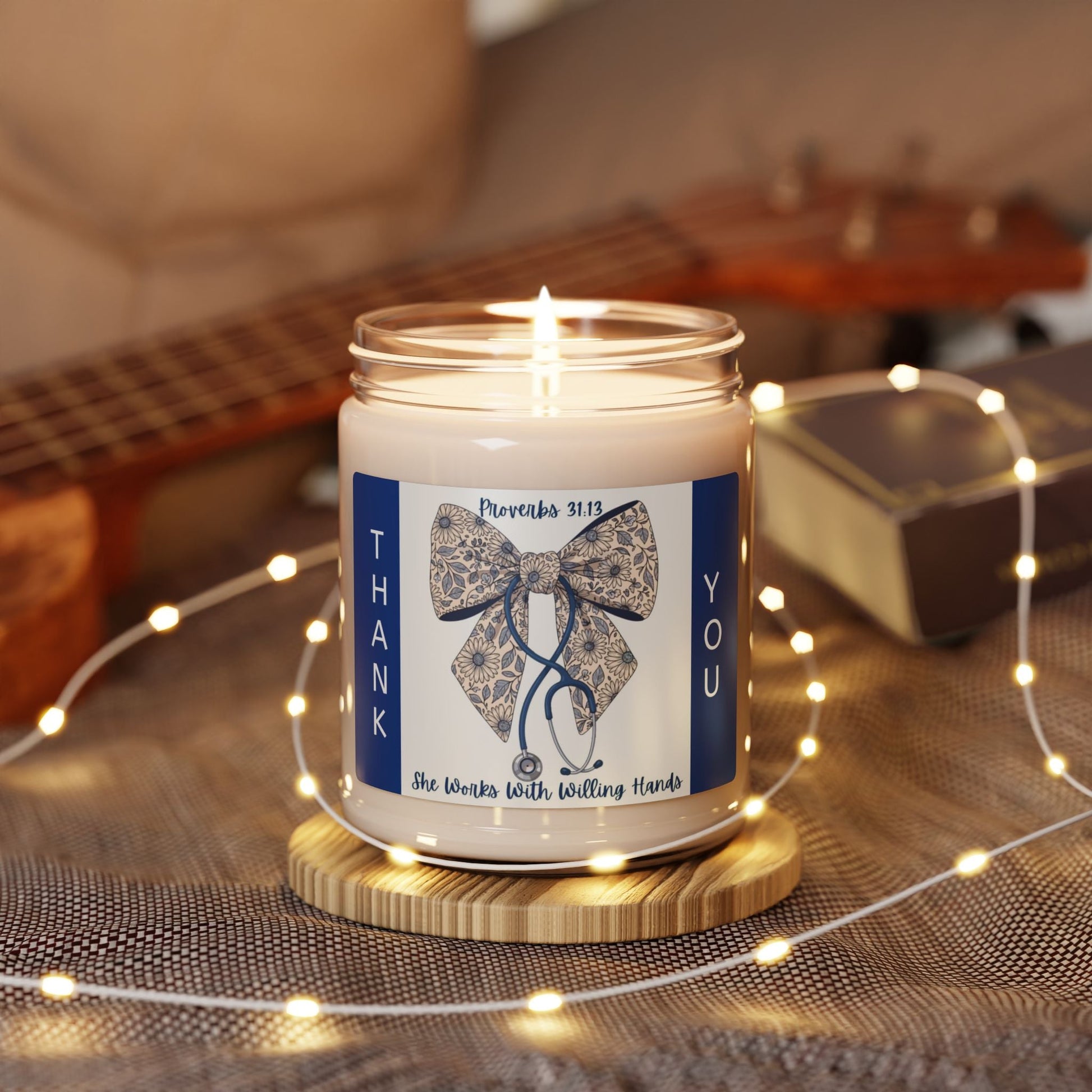 Scented Soy Candle, 9oz, Thank you Nurses gift - Simply Glow Ohio