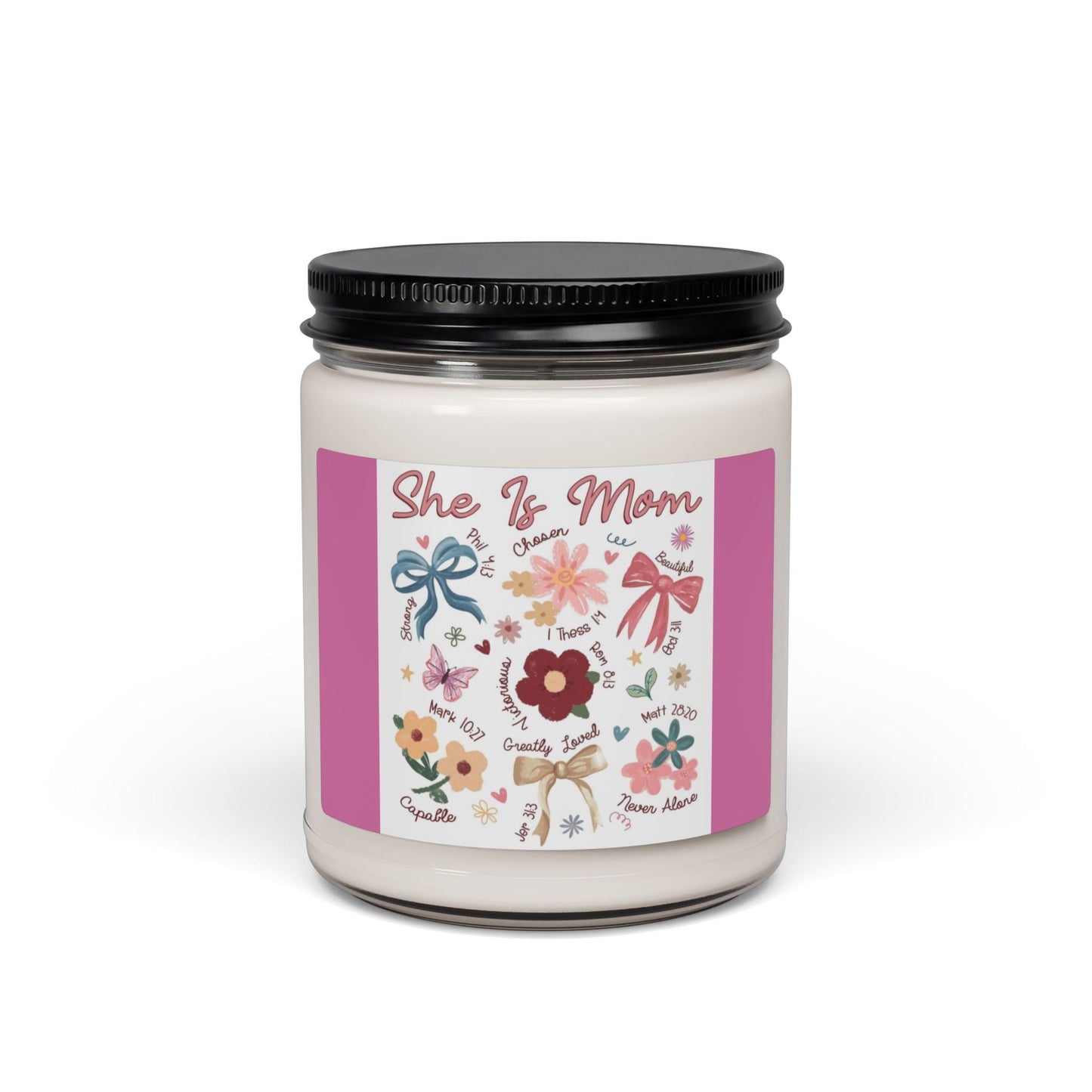 Scented Soy Candle, 9oz, Mom is…., Mom inspirational, affirmations - Simply Glow Ohio