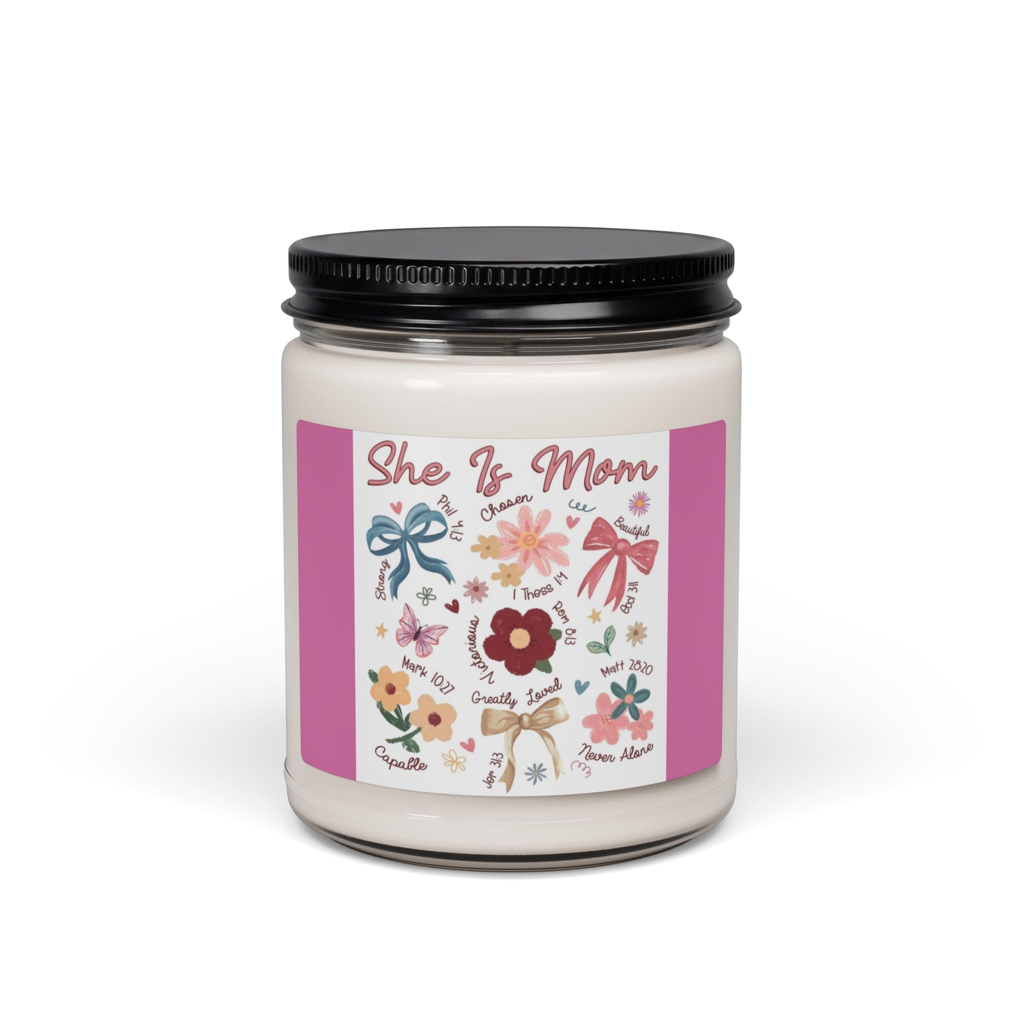 Scented Soy Candle, 9oz, Mom is…., Mom inspirational, affirmations - Simply Glow Ohio