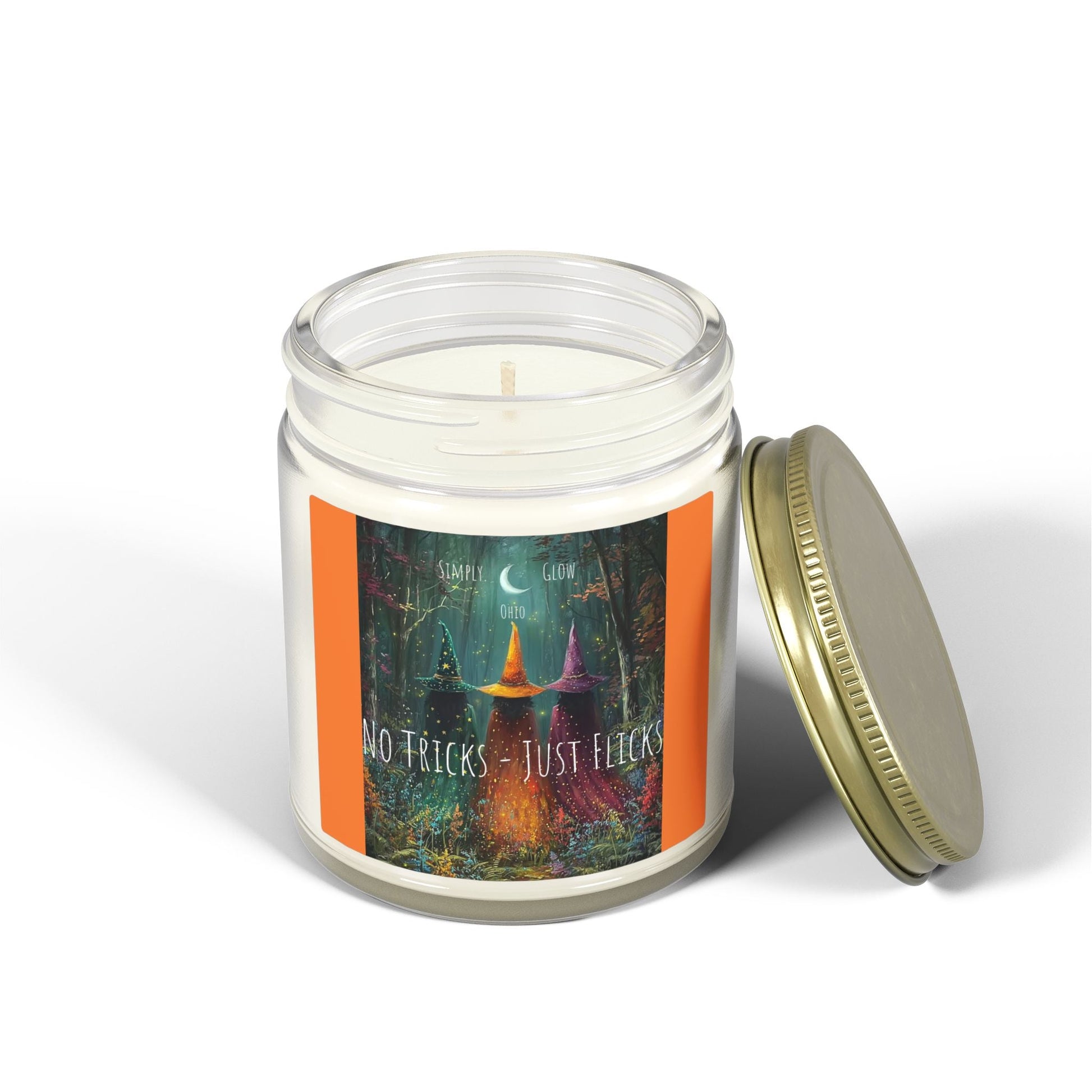 Scented Candles, Coconut Apricot Wax (4oz, 9oz) Halloween - Simply Glow Ohio