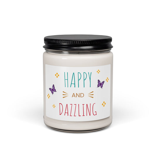 Happy and Dazzling Soy Candle | 9oz Scented Candle - Simply Glow Ohio
