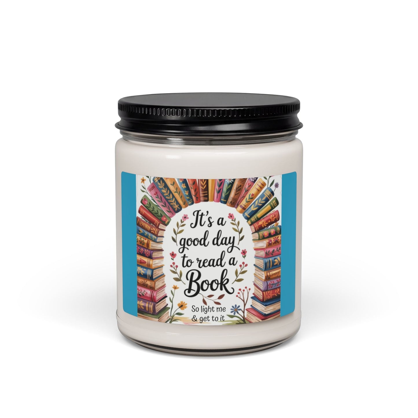 Scented Soy Candle, 9oz, book lovers, home decor - Simply Glow Ohio