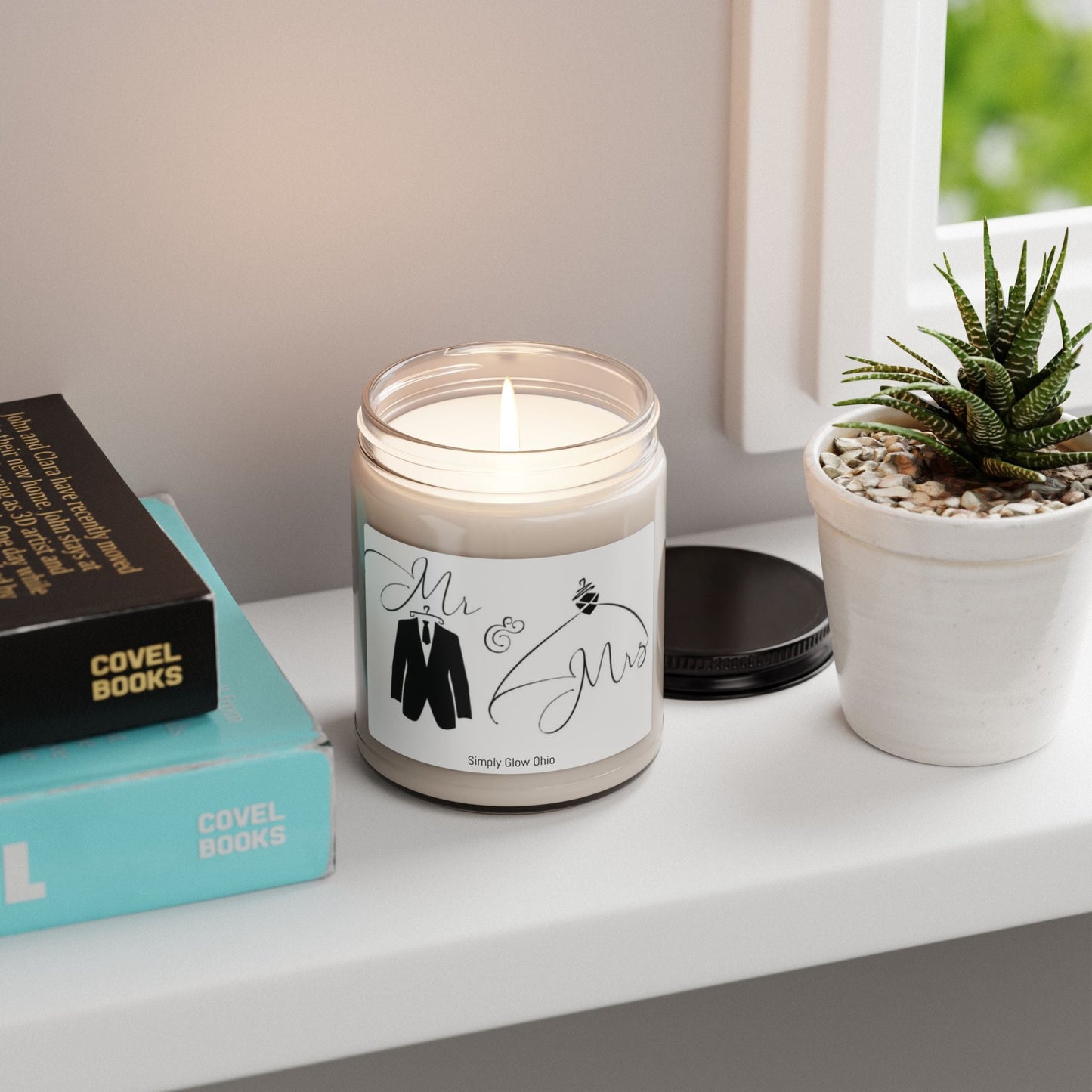 Scented Soy Candle, 9oz, wedding gift, wedding decor - Simply Glow Ohio