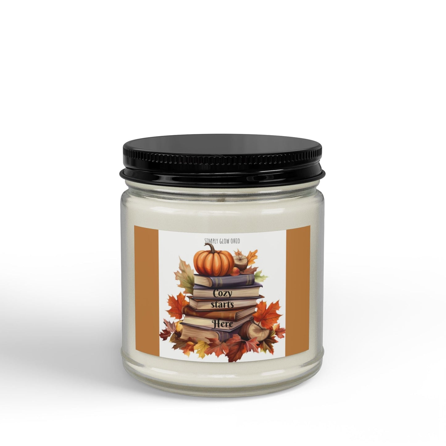 Scented Soy Candles with Black Lid, (4 and 9oz) - Simply Glow Ohio