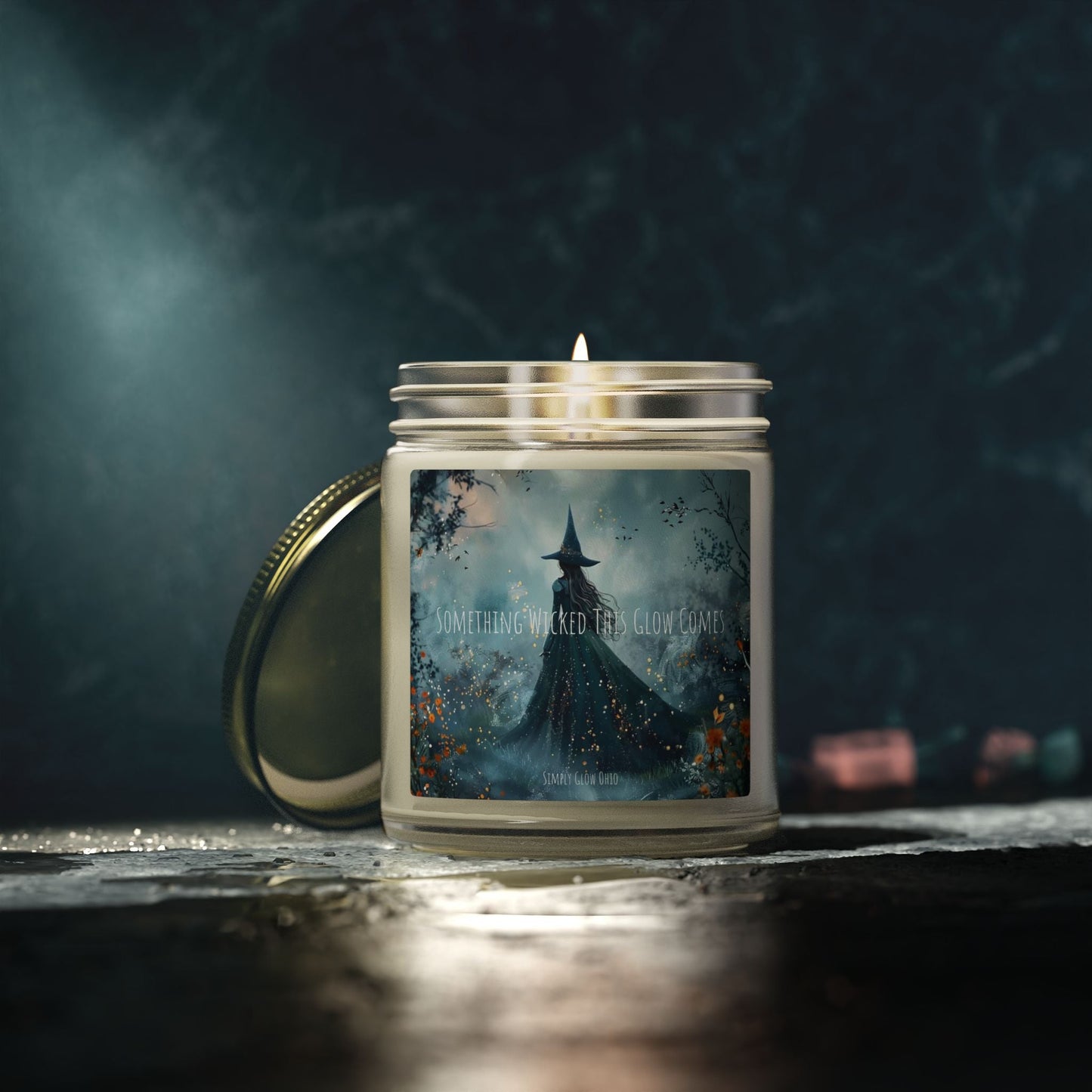 Scented Candles, Coconut Apricot Wax (4oz, 9oz) Halloween - Simply Glow Ohio