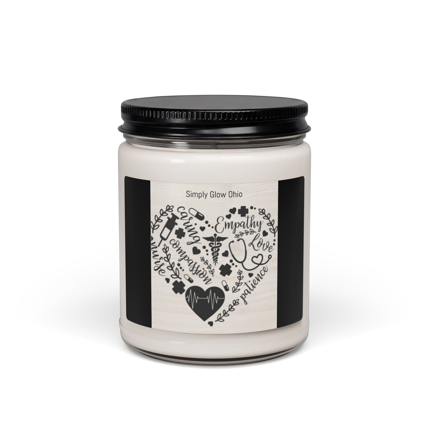 Scented Soy Candle, 9oz, nurse appreciation gift - Simply Glow Ohio