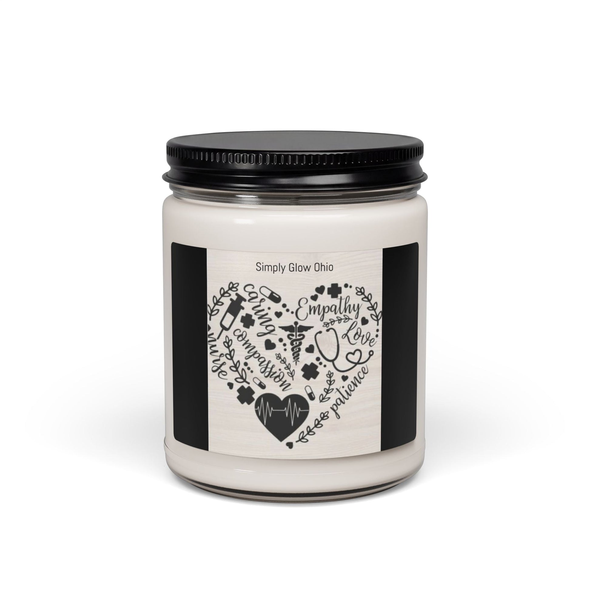 Scented Soy Candle, 9oz, nurse appreciation gift - Simply Glow Ohio