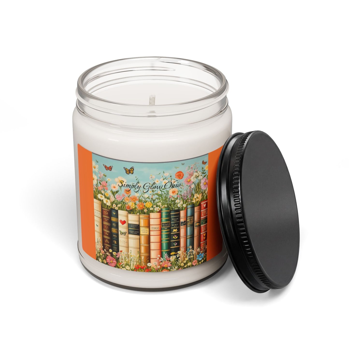 Scented Soy Candle, 9oz book lovers, book decor, home decor - Simply Glow Ohio
