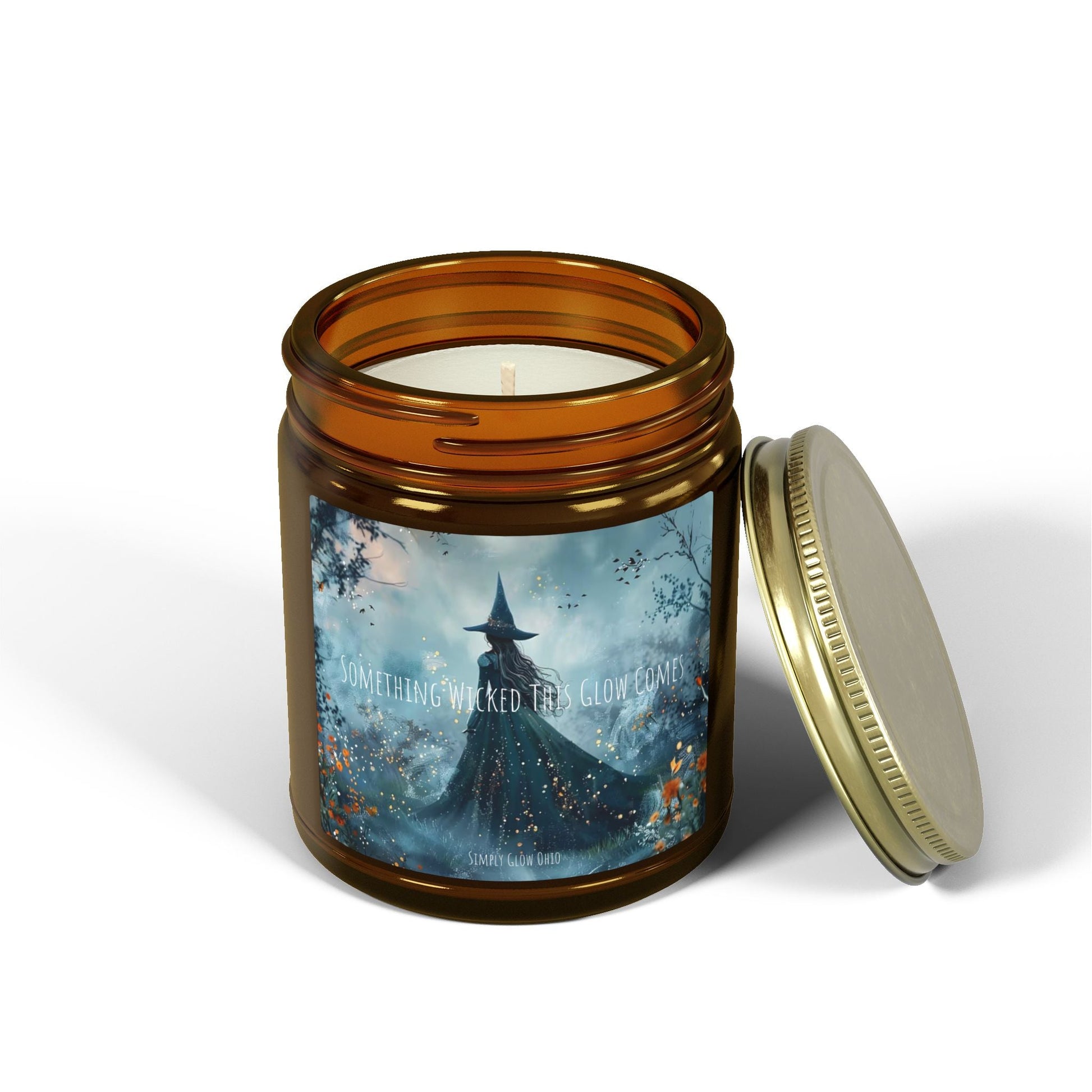 Scented Candles, Coconut Apricot Wax (4oz, 9oz) Halloween - Simply Glow Ohio