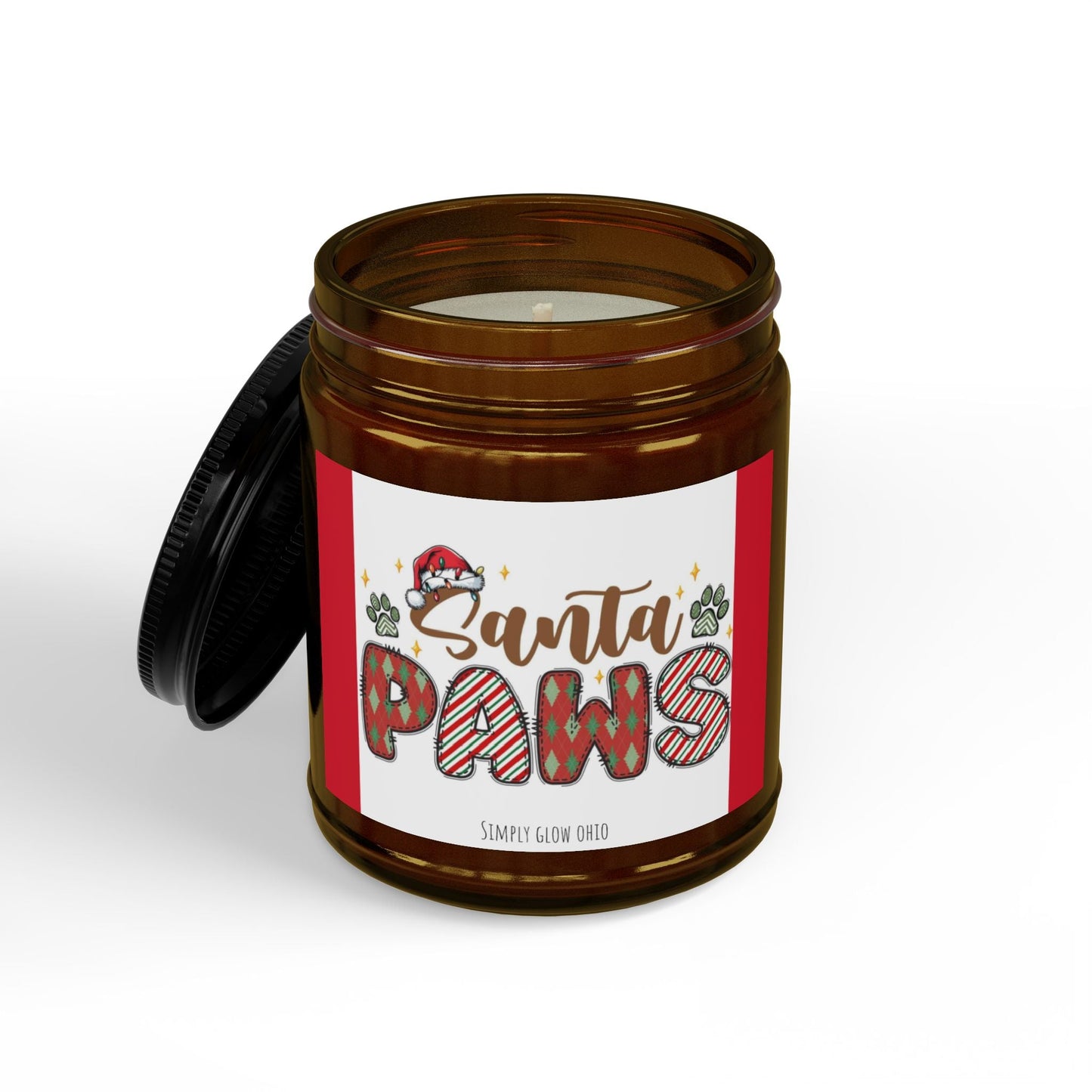 Scented Soy Candles with Black Lid, (4 and 9oz) - Simply Glow Ohio