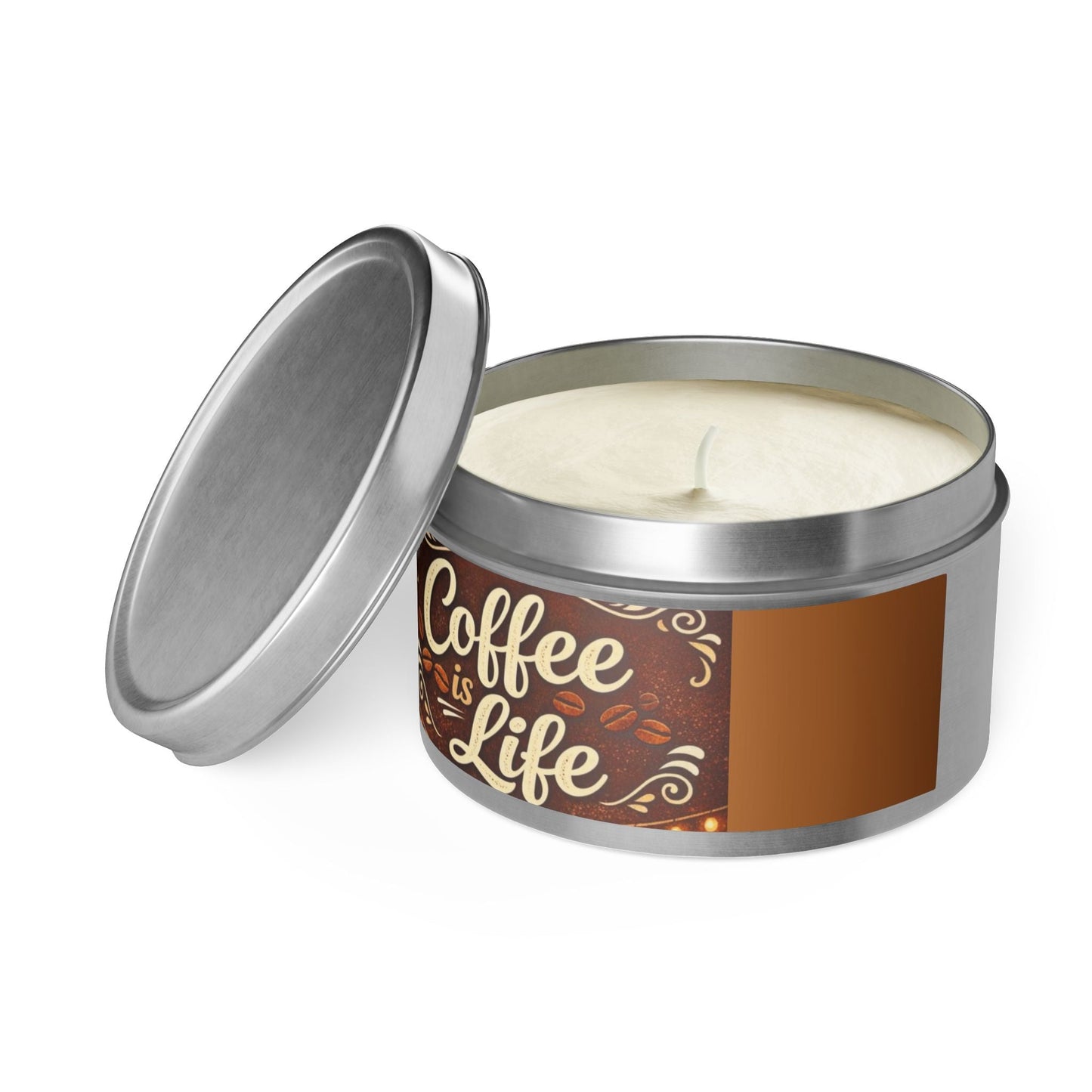 4/8oz Tins, Coconut Soy Candles, for coffee lovers - Simply Glow Ohio