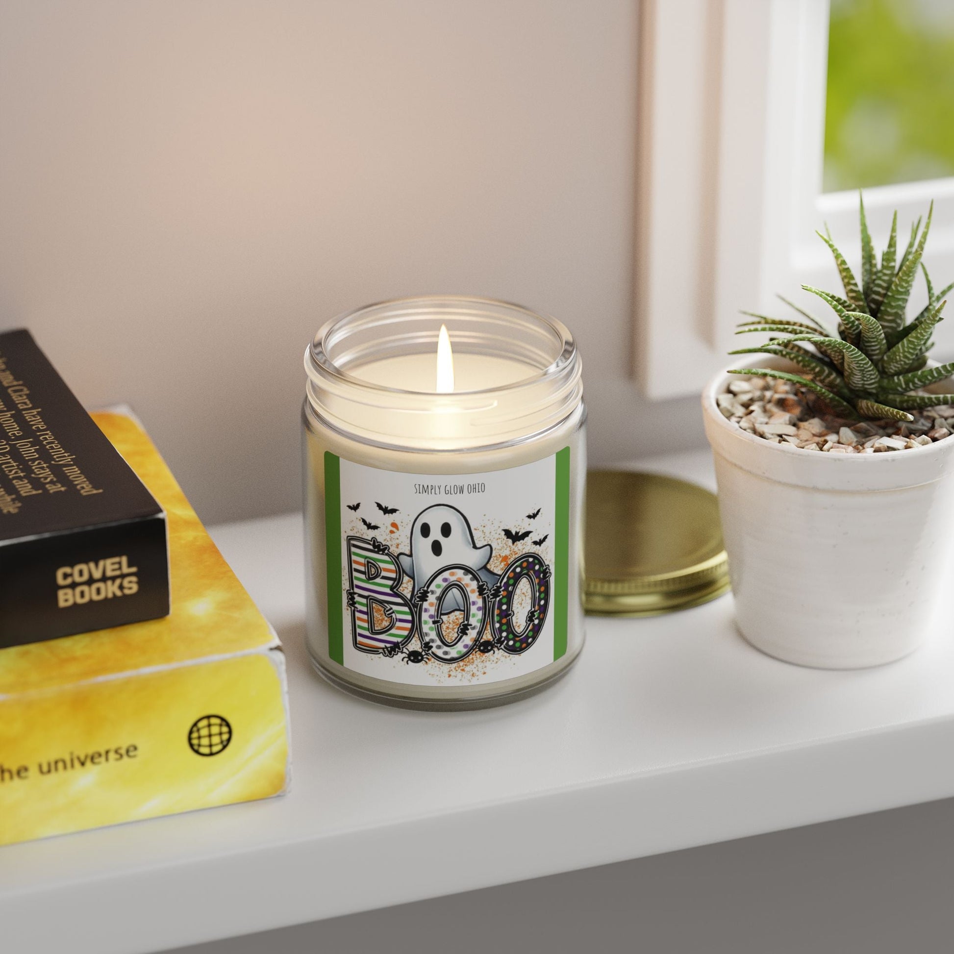 Scented Candles, Coconut Apricot Wax (4oz, 9oz) Halloween - Simply Glow Ohio