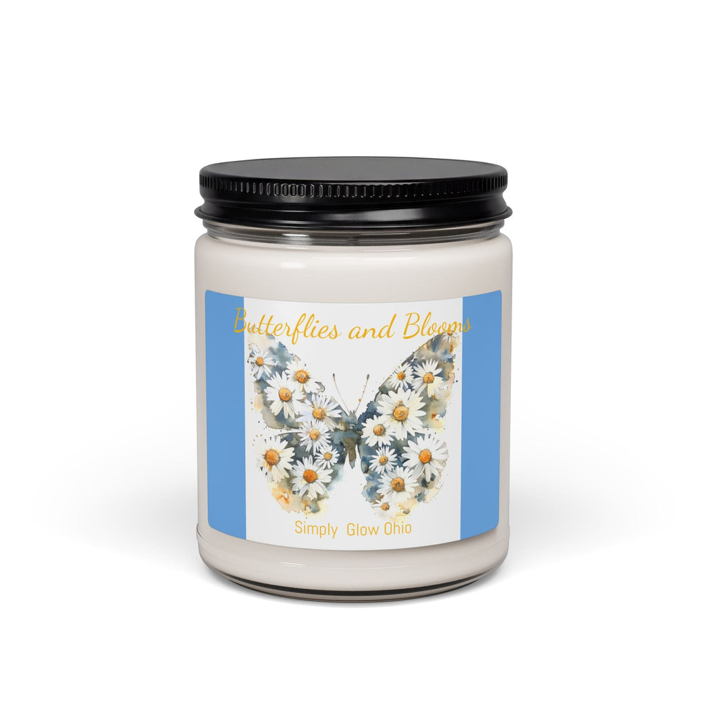 Scented Soy Candle, 9oz, Spring butterfly, home decor - Simply Glow Ohio