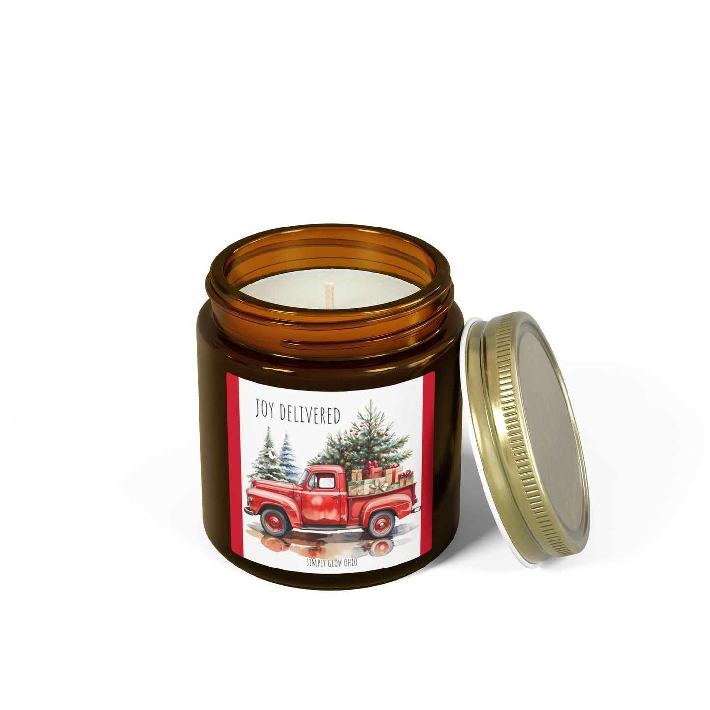 Scented Candles, Coconut Apricot Wax (4oz, 9oz) - Simply Glow Ohio