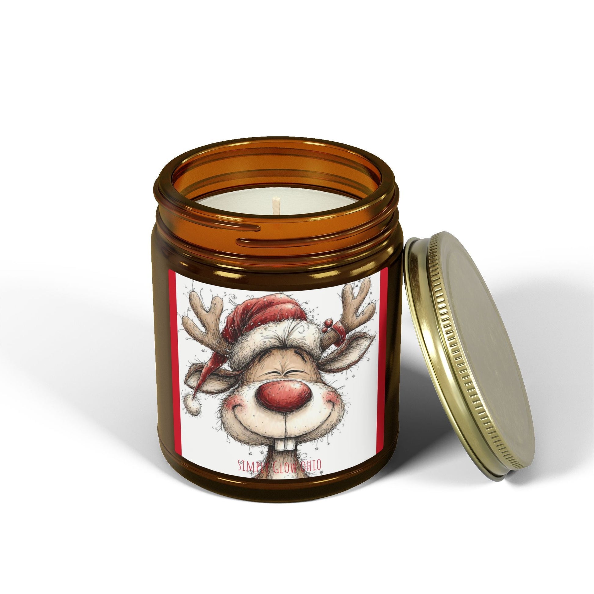 Scented Candles, Coconut Apricot Wax (4oz, 9oz) - Simply Glow Ohio