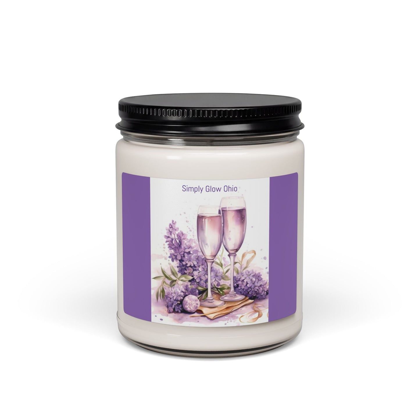 Scented Soy Candle, 9oz, wedding gift , anniversary gift, celebration - Simply Glow Ohio