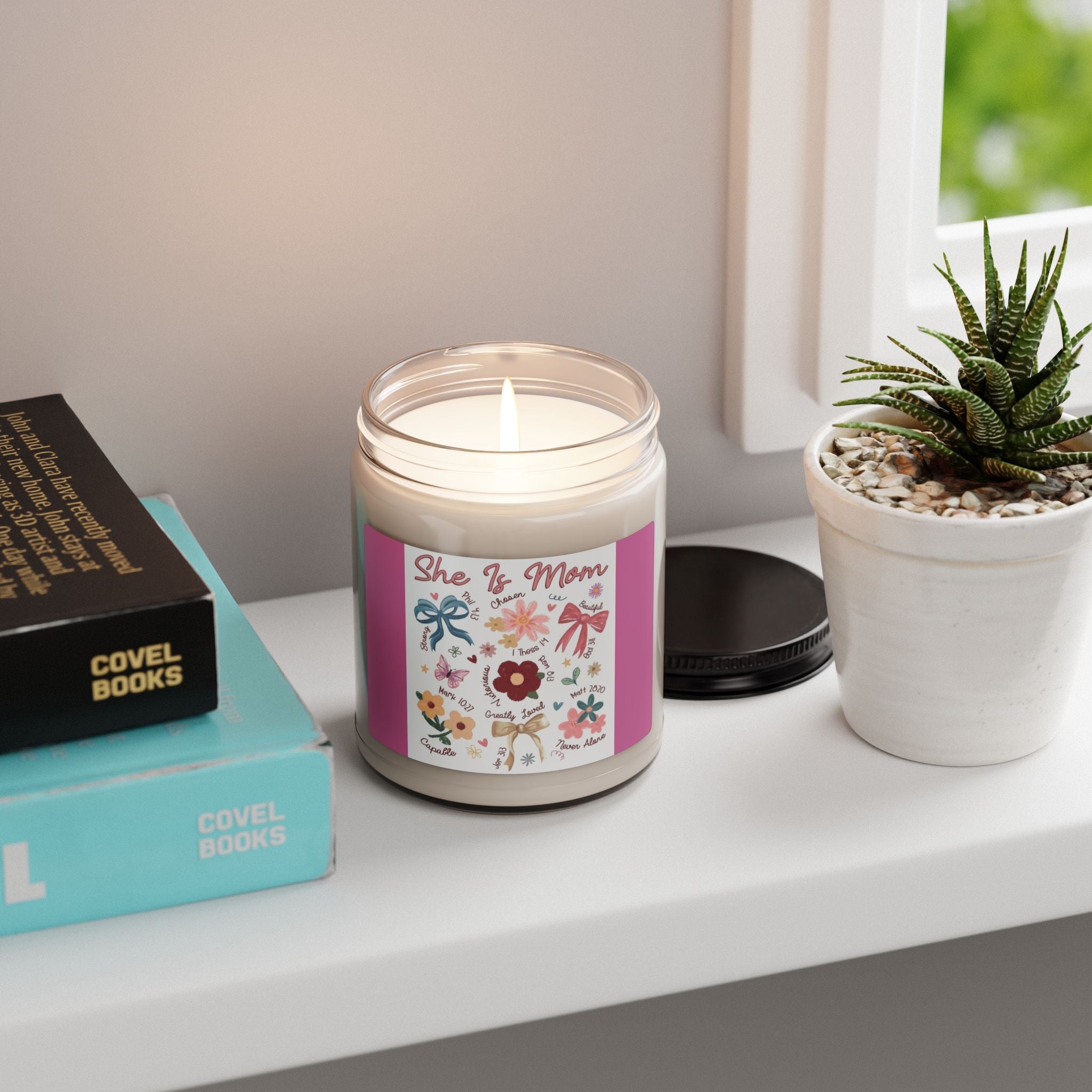 Scented Soy Candle, 9oz, Mom is…., Mom inspirational, affirmations - Simply Glow Ohio