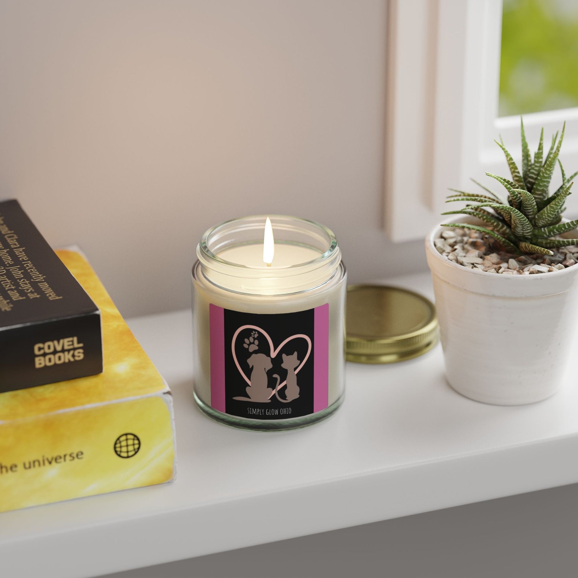 Scented Candles, Coconut Apricot Wax (4oz, 9oz) - Simply Glow Ohio