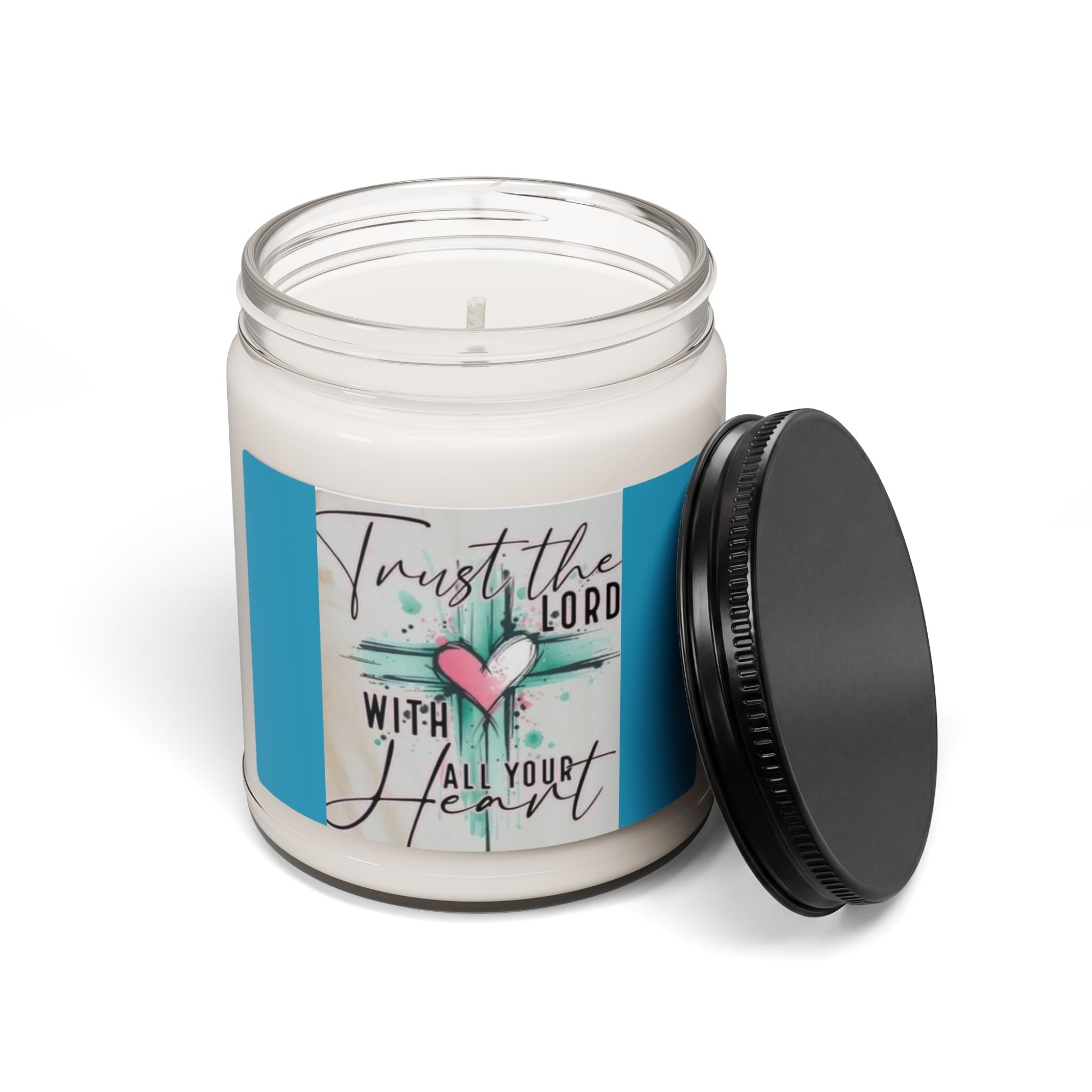 Scented Soy Candle, 9oz, Bible verse, home decor - Simply Glow Ohio