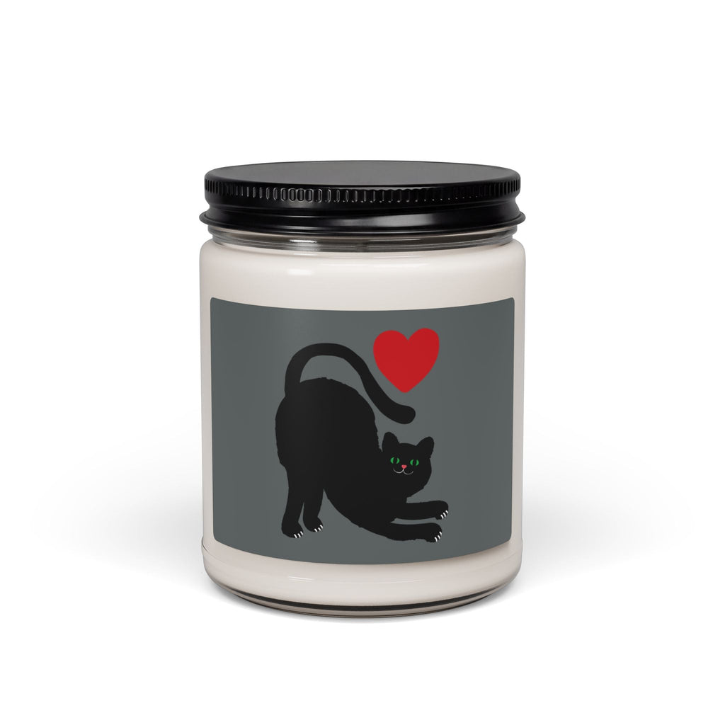Scented Soy Candle, 9oz, Cat lovers design - Simply Glow Ohio