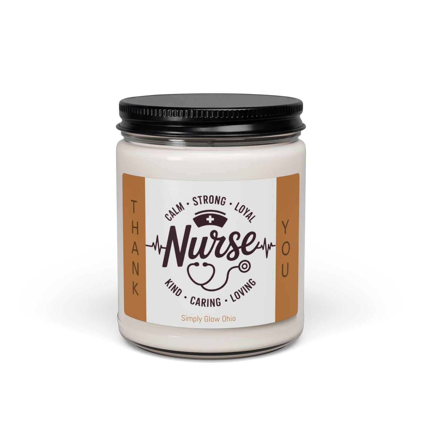 Scented Soy Candle, 9oz, Nurses gift - Simply Glow Ohio