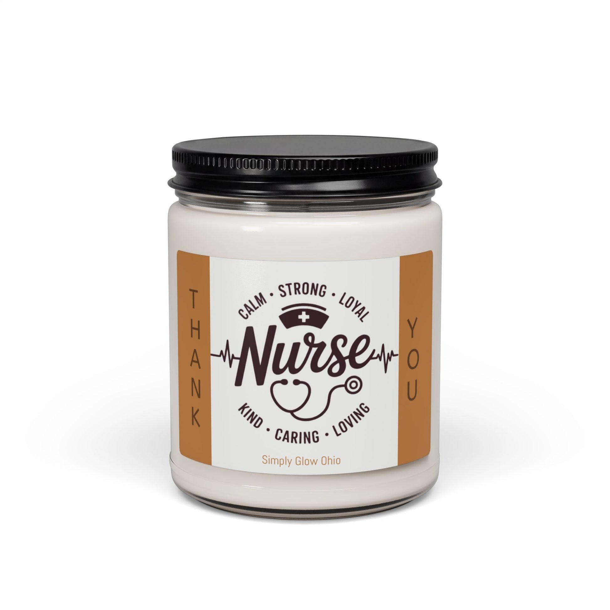 Scented Soy Candle, 9oz, Nurses gift - Simply Glow Ohio