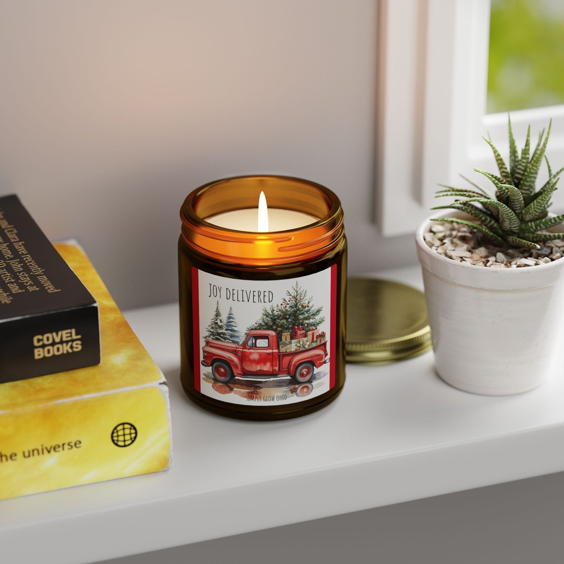 Scented Candles, Coconut Apricot Wax (4oz, 9oz) - Simply Glow Ohio