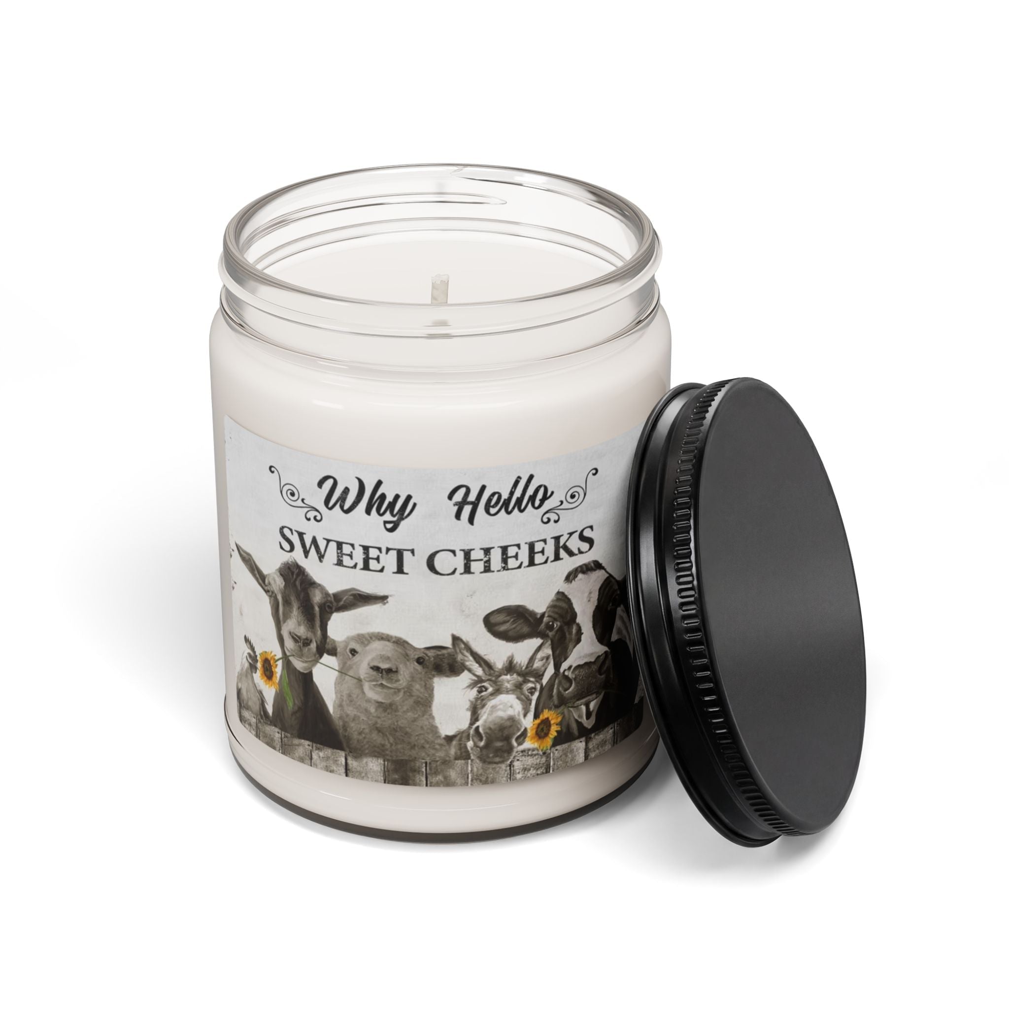 Scented Soy Candle, 9oz, farm, farmhouse decor - Simply Glow Ohio