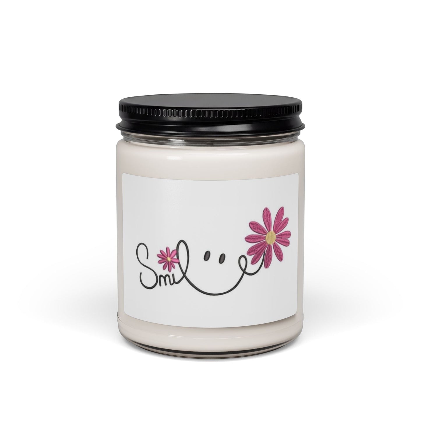 Scented Soy Candle, 9oz, Smile, inspirational, affirmations - Simply Glow Ohio