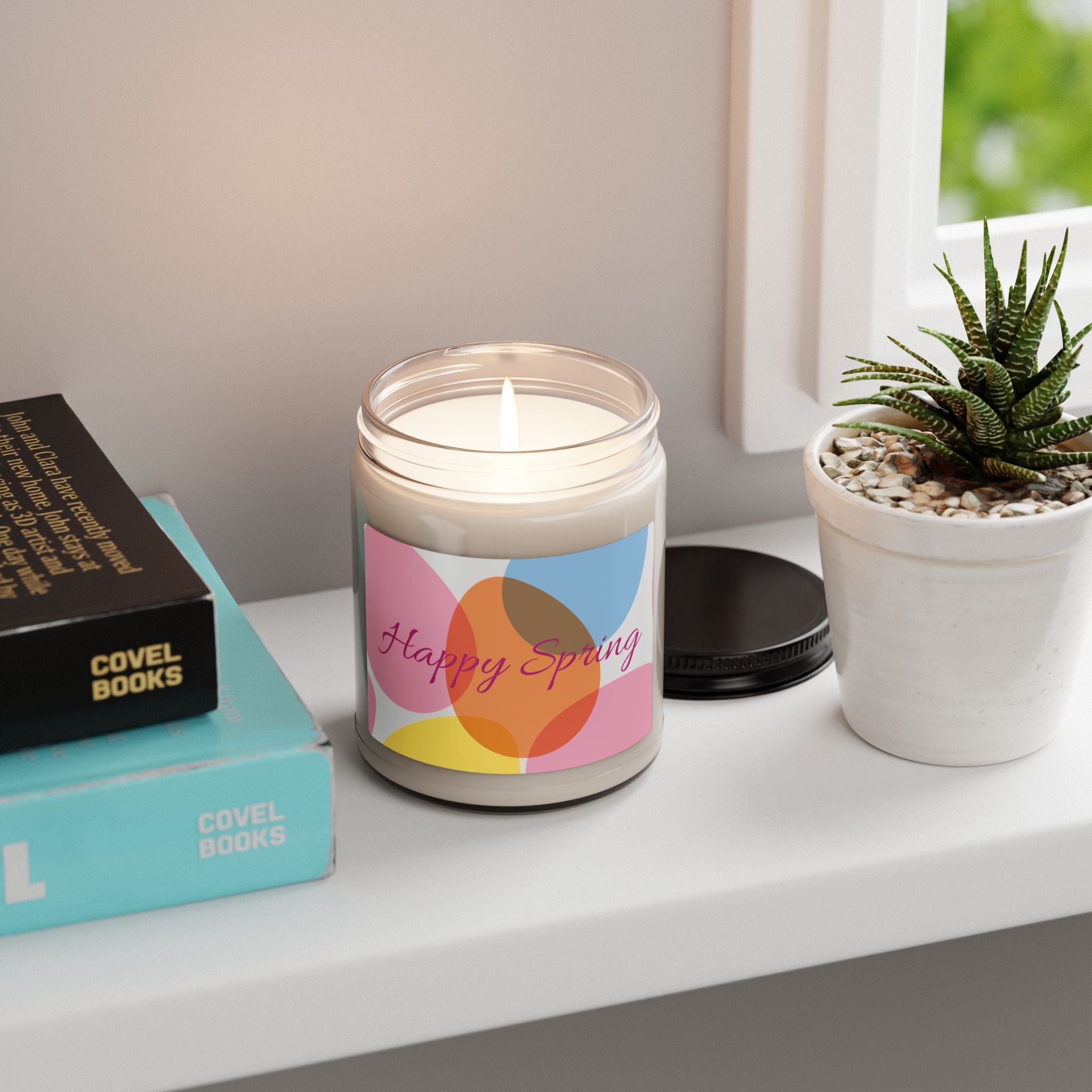 Happy Spring egg Design Candle | 9oz Soy Candle - Simply Glow Ohio