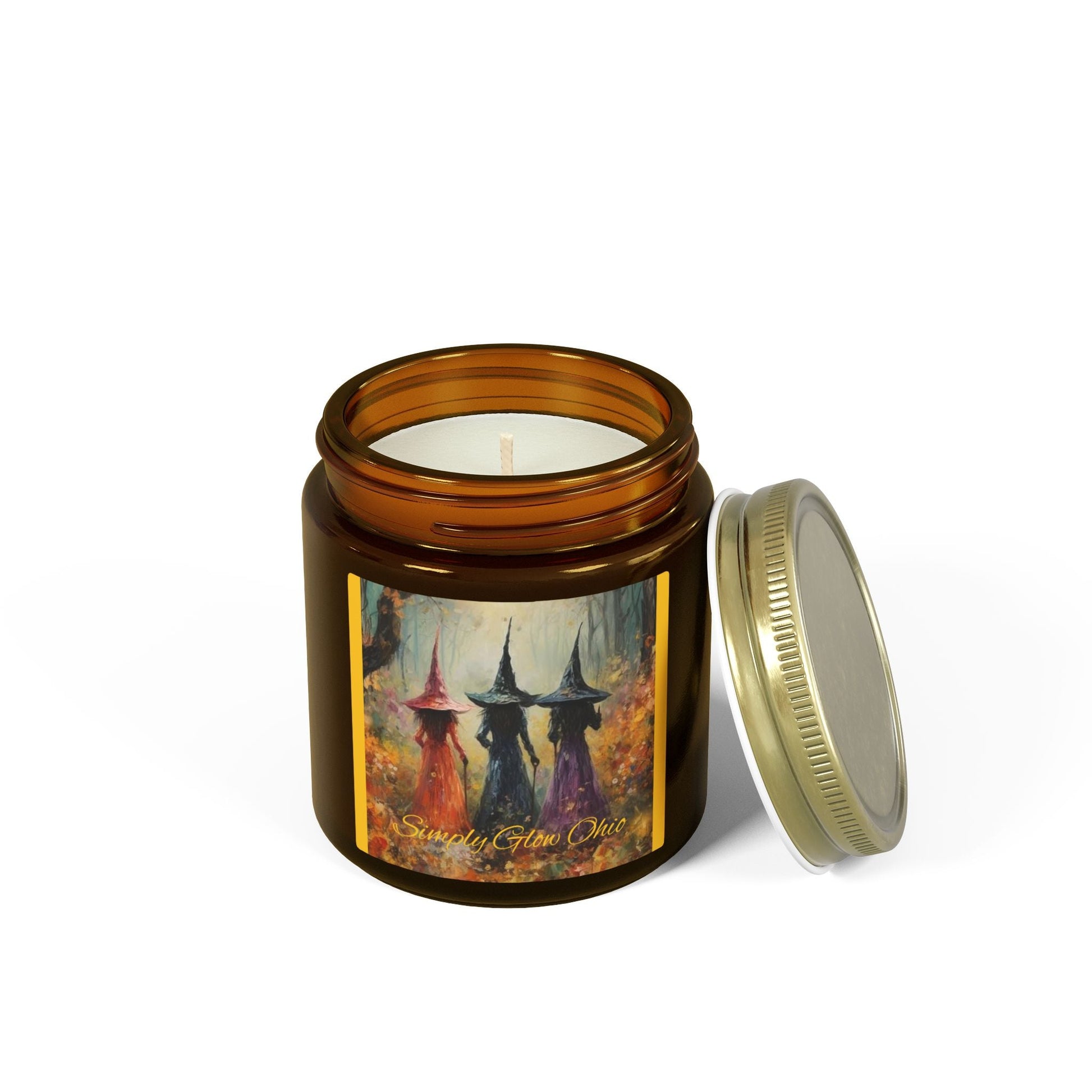 Scented Candles, Coconut Apricot Wax (4oz, 9oz) Halloween - Simply Glow Ohio