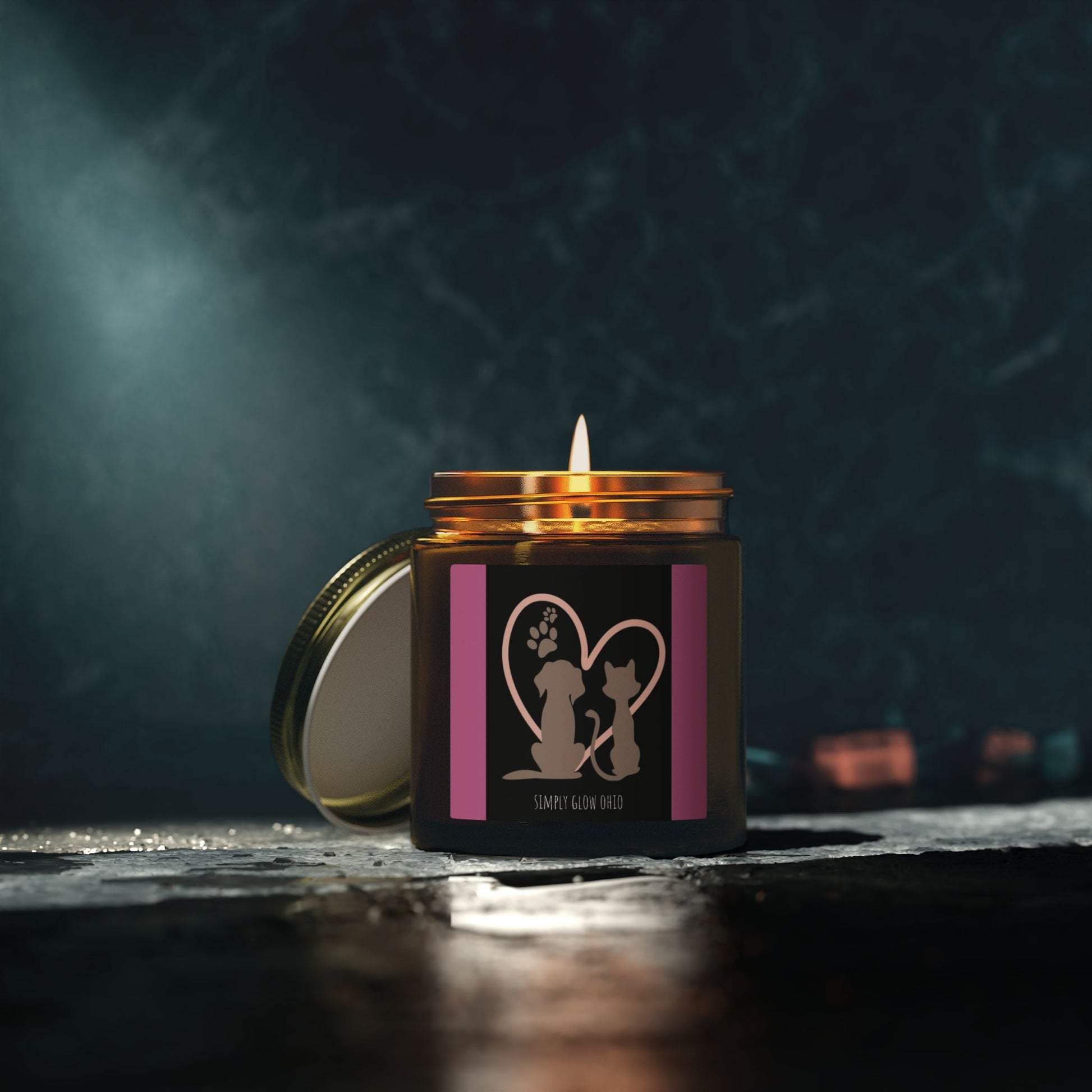 Scented Candles, Coconut Apricot Wax (4oz, 9oz) - Simply Glow Ohio