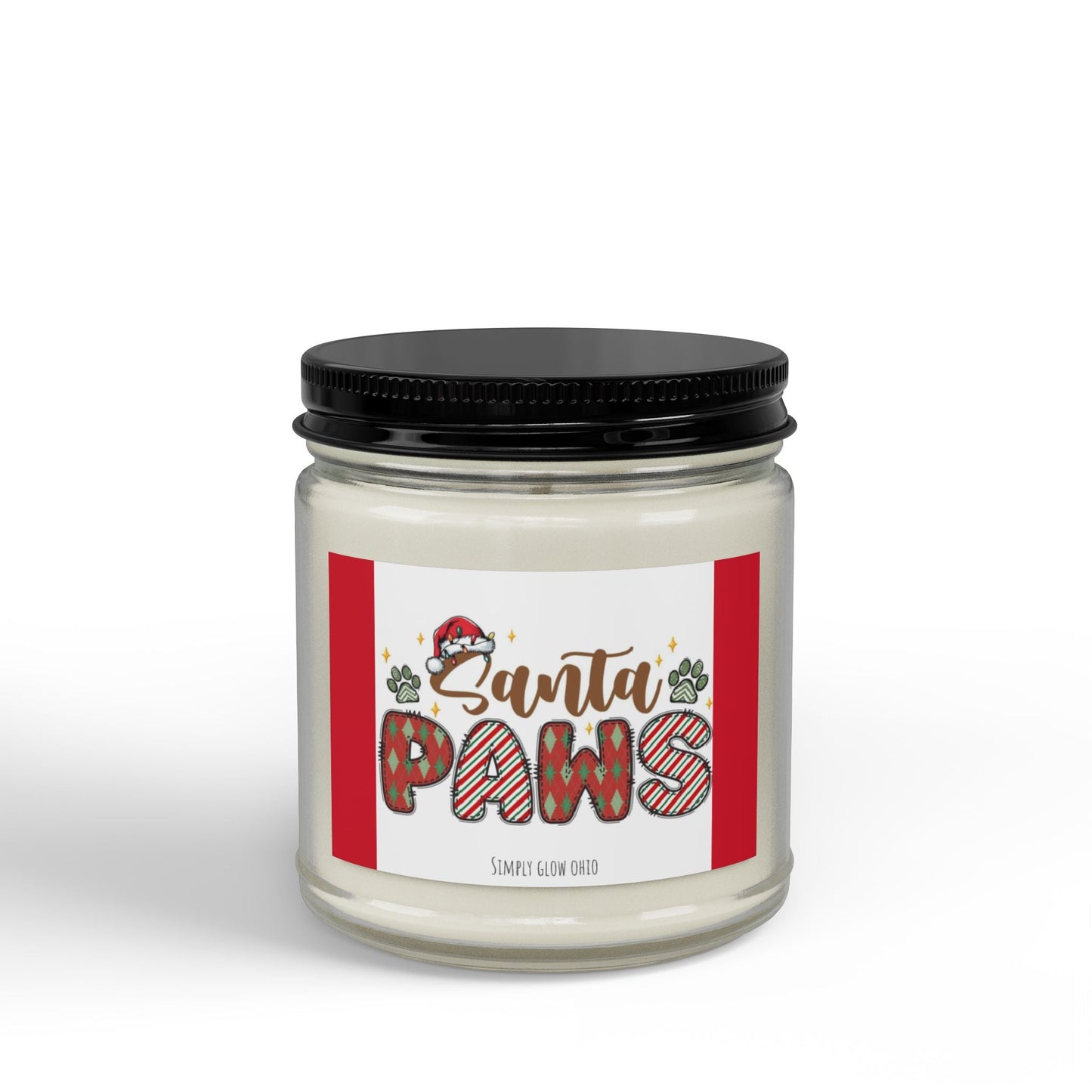 Scented Soy Candles with Black Lid, (4 and 9oz) - Simply Glow Ohio