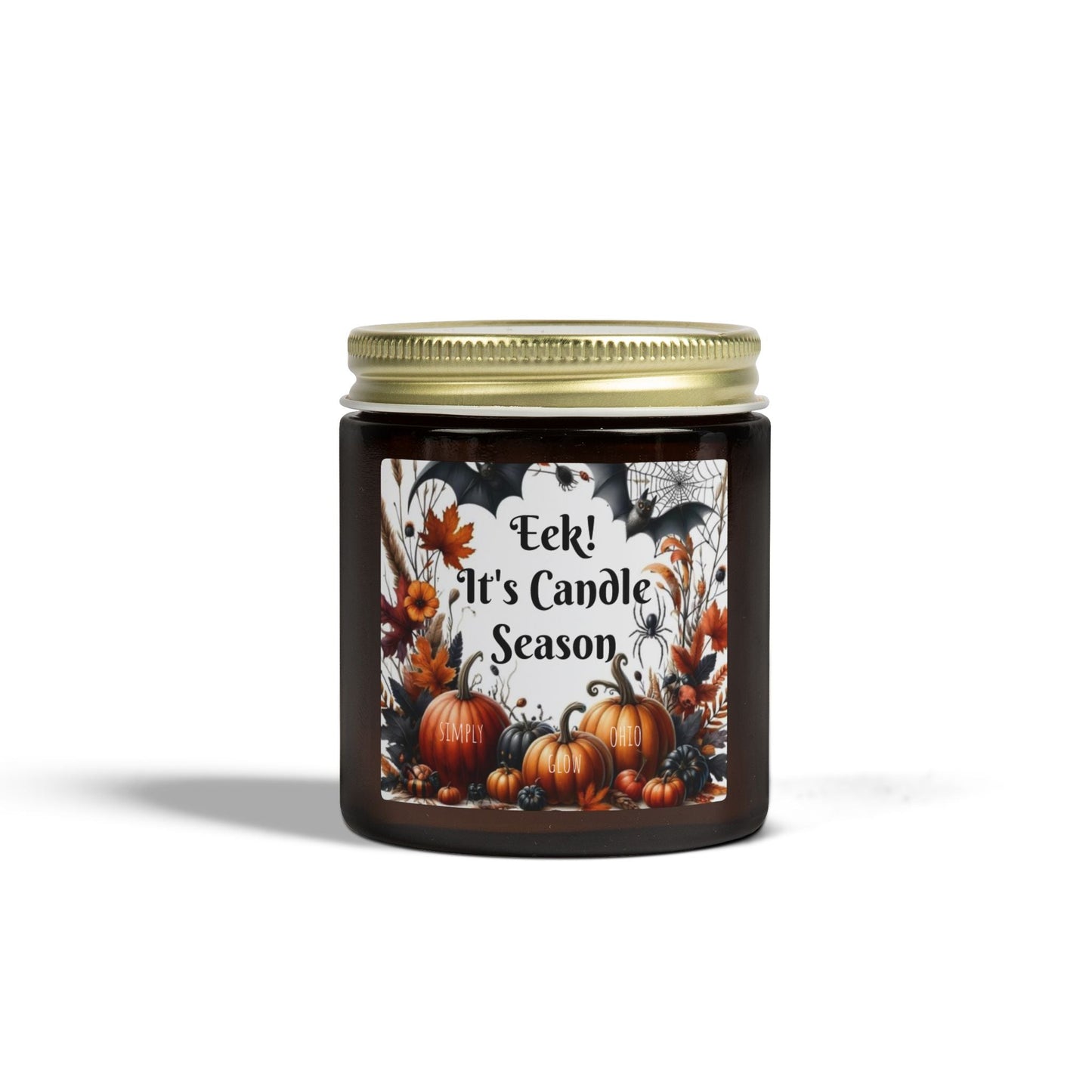 Scented Candles, Coconut Apricot Wax (4oz, 9oz) Halloween - Simply Glow Ohio