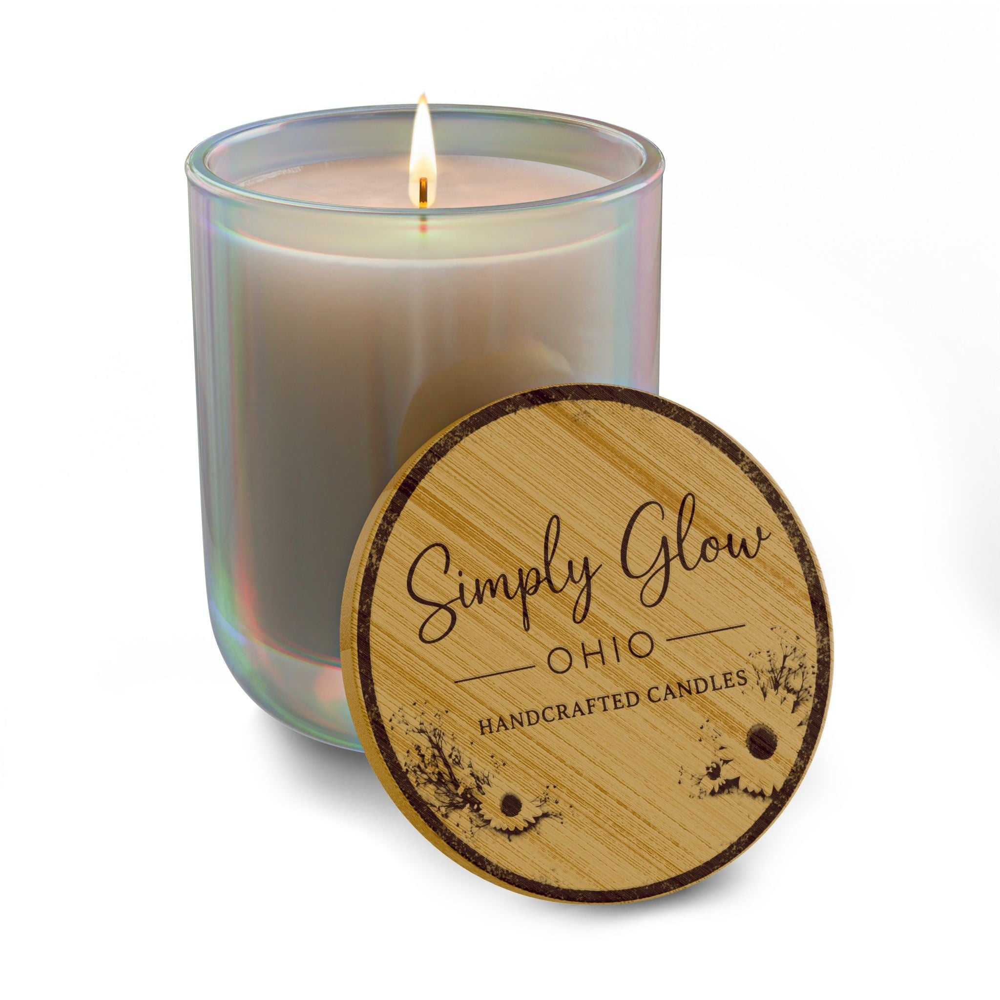 Scented Soy Candle, 14oz (Engraving) - Simply Glow Ohio