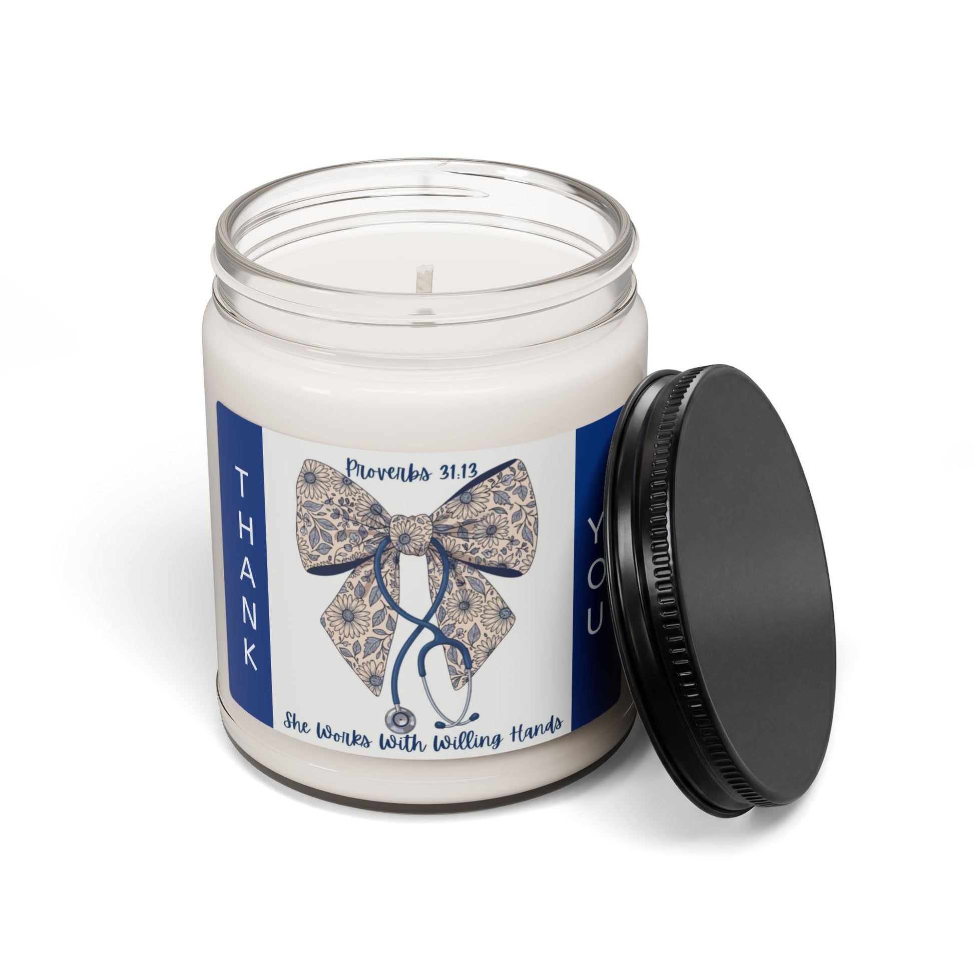 Scented Soy Candle, 9oz, Thank you Nurses gift - Simply Glow Ohio